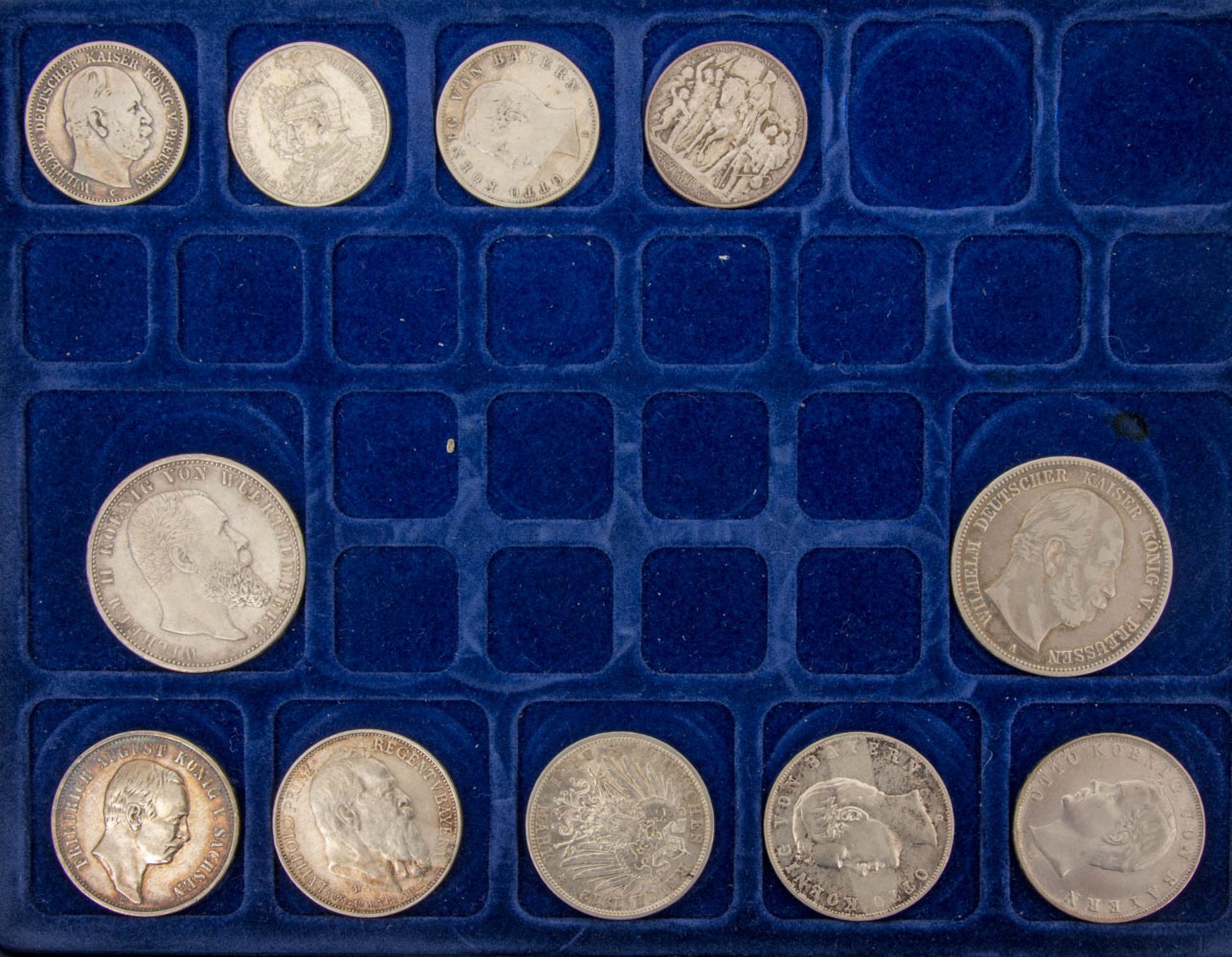 Sammlung Kaiserreich Münzen und Österreich.59 Stück mit besseren Stücken (2 M Hess - Image 5 of 8