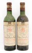 Zwei Flaschen Grand Vin du Chateau Phléan Ségur, von 1966.Zwei Flaschen Rotwein, ung