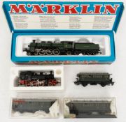 Konvolut Märklin, Fleischmann und Permot.Märklin Hamo 8392, bespielt in OVP. Per