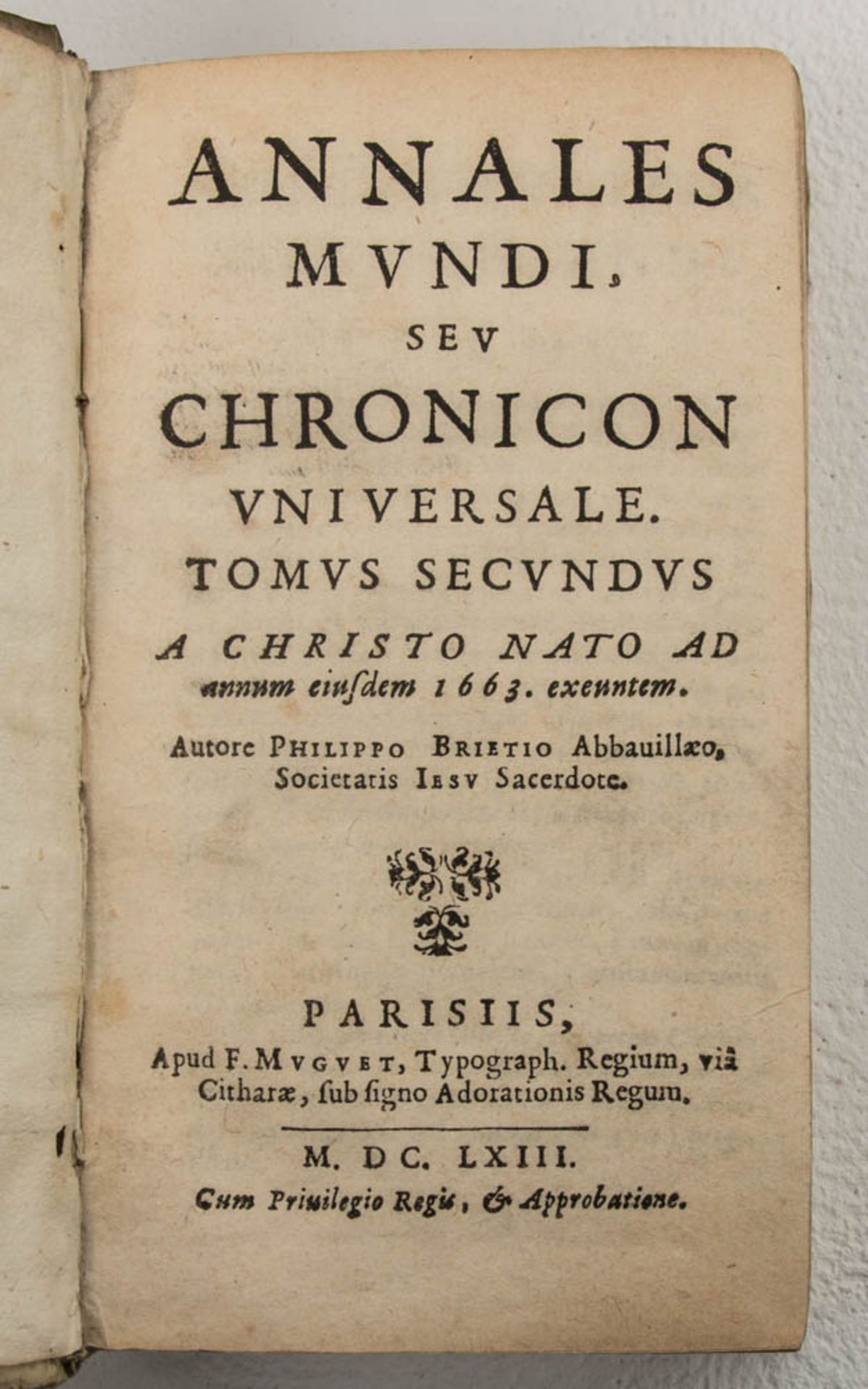 Konvolut antiker Bücher, 17.- 19. Jh.Annales Mundi 1663. Adagia in Deutsch und La - Bild 5 aus 8