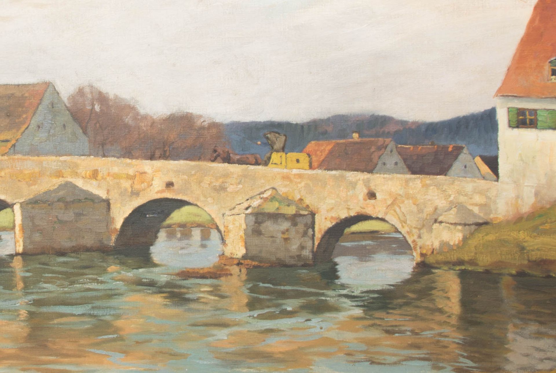 Franz Frankl, Die Brücke, Öl auf Leinwand, 20. Jh.Franz Frankl (1881 - 1940).Unt - Bild 2 aus 4