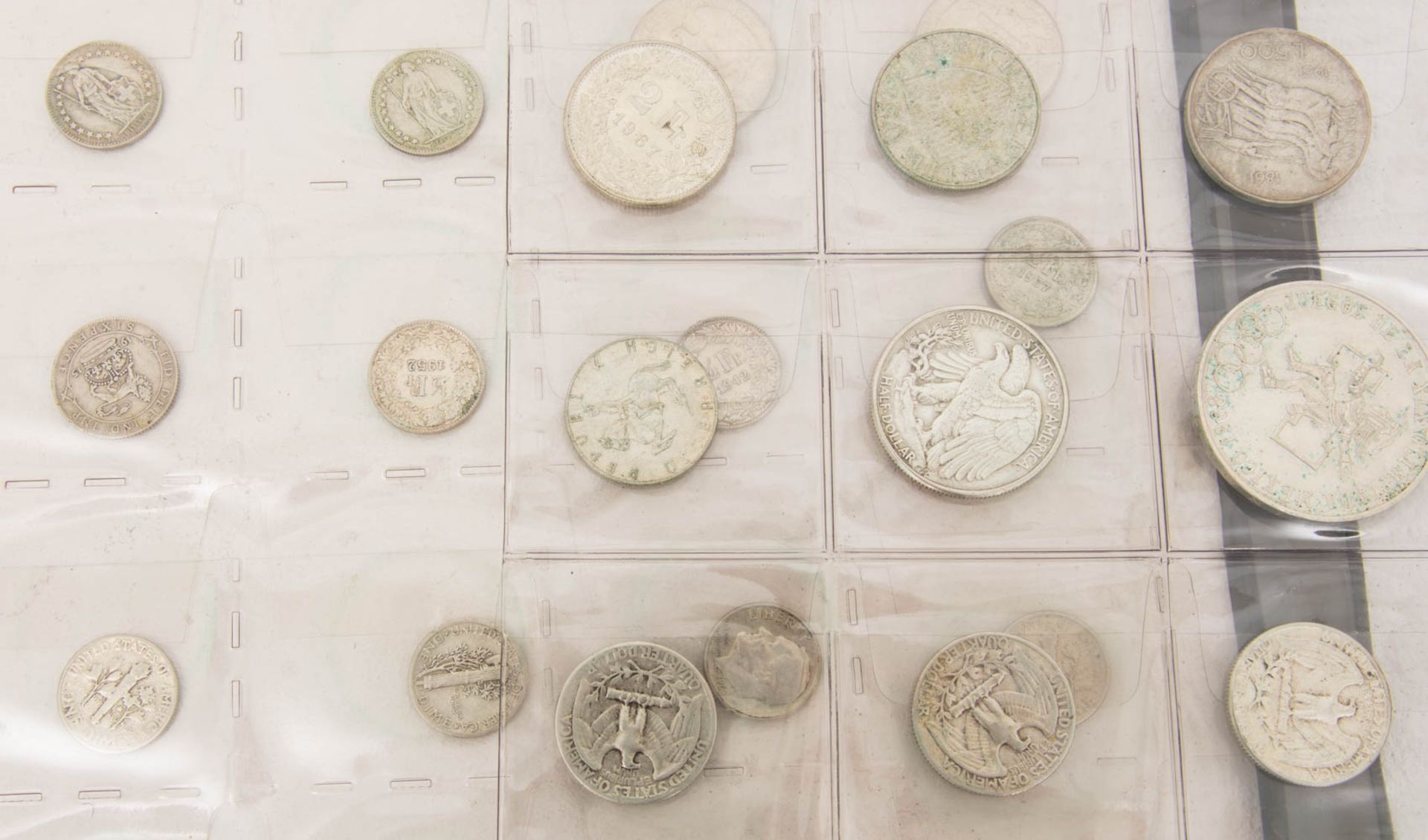 Sammlung Silbermünzen international.63 Stückdurchweg Silber (CH, USA, GB, NL, .. - Bild 4 aus 7
