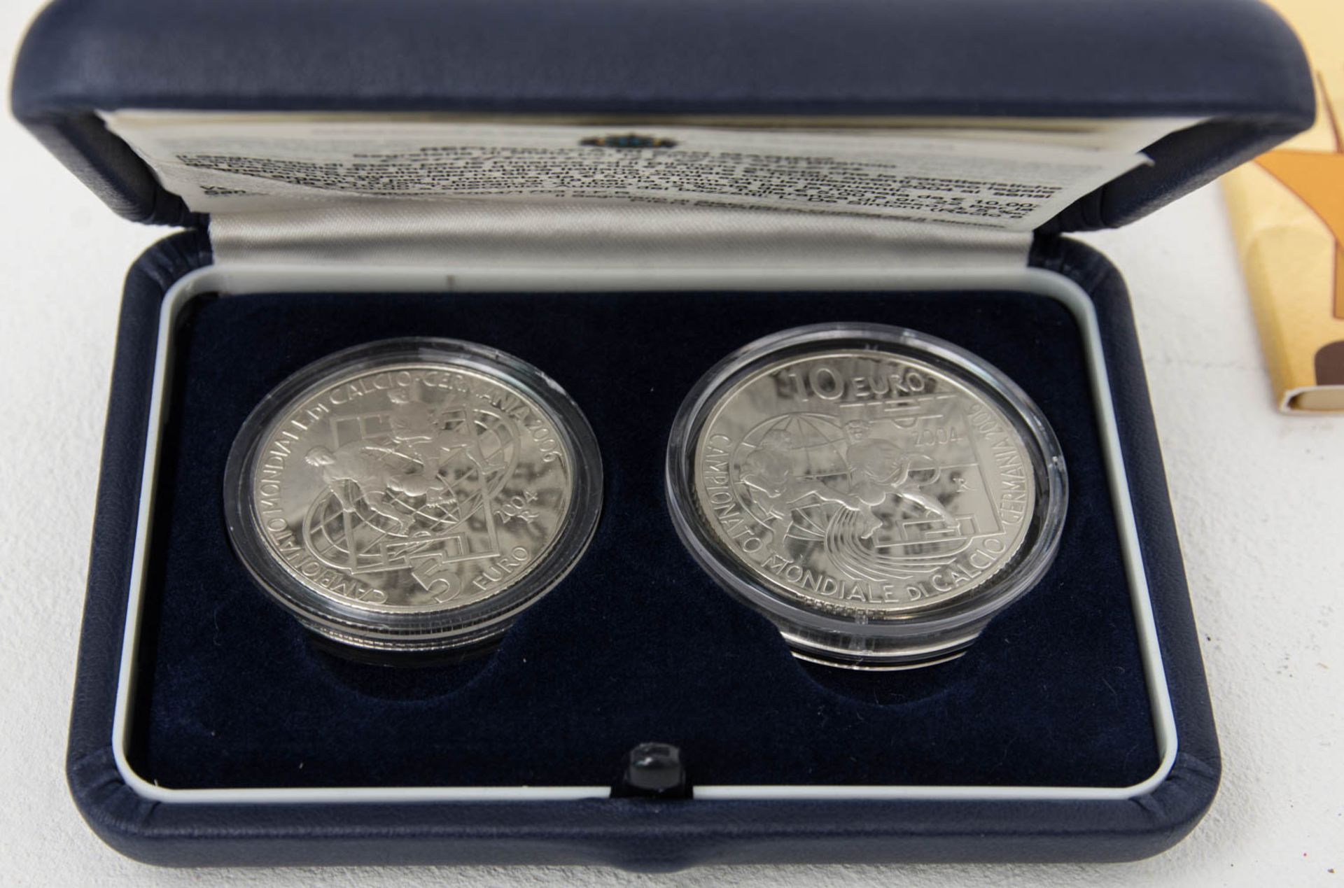 San Marino: Eurosammlung 8 Stück.5 € und 10 € Silber WM 2006(gekapselt, Etui u. O - Bild 2 aus 5