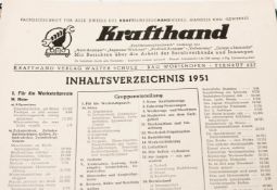 Konvolut von über 50 Krafthand Heften.Darunter eine gebundene Ausgabe.