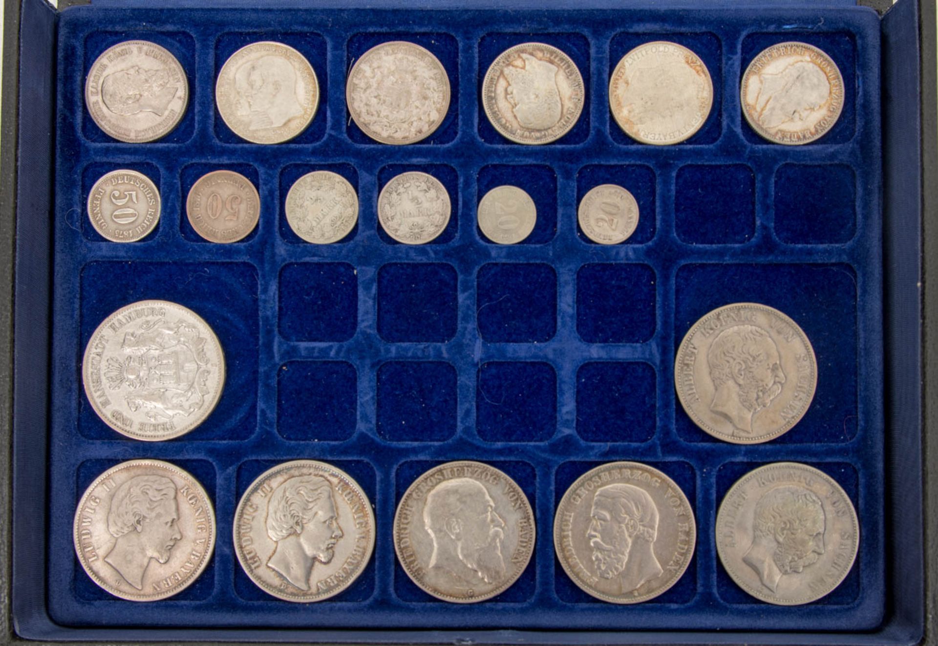 Sammlung Kaiserreich Münzen und Österreich.59 Stück mit besseren Stücken (2 M Hess - Image 2 of 8