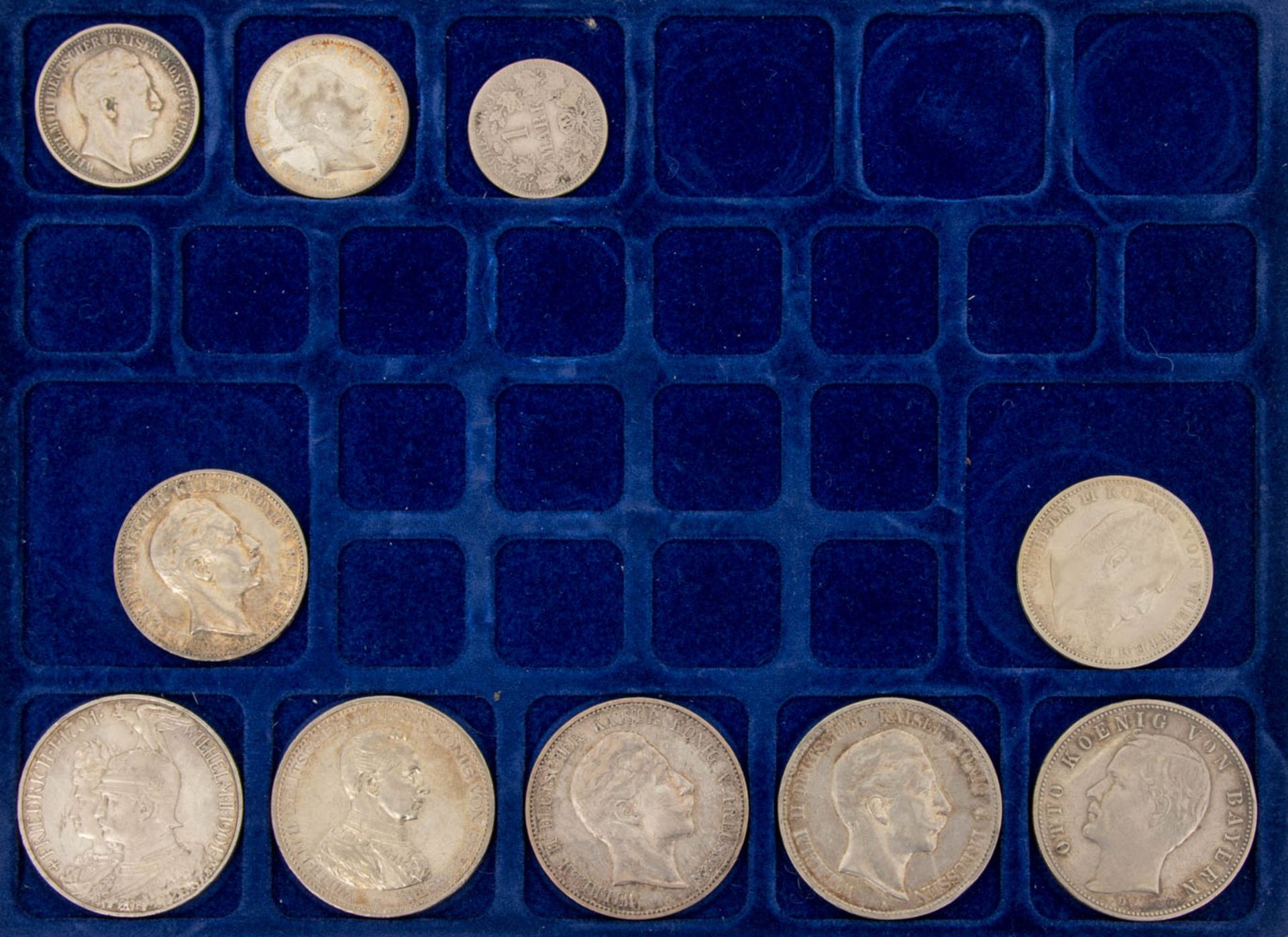 Sammlung Kaiserreich Münzen und Österreich.59 Stück mit besseren Stücken (2 M Hess - Image 7 of 8