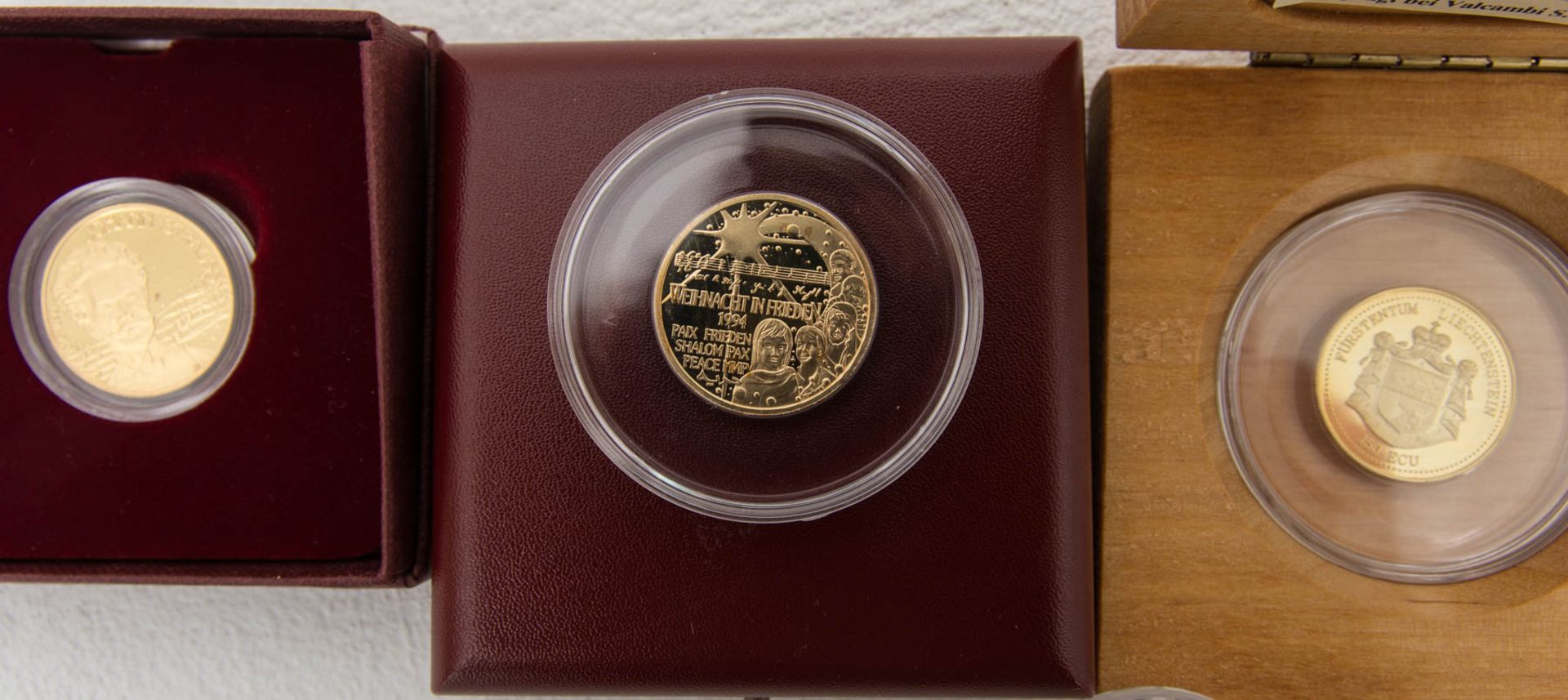 4 Goldmünzen/-medaillen Europa 20,62 g Feingold.100 Ecu Österreich 1995 7,88 g Feing - Bild 3 aus 5