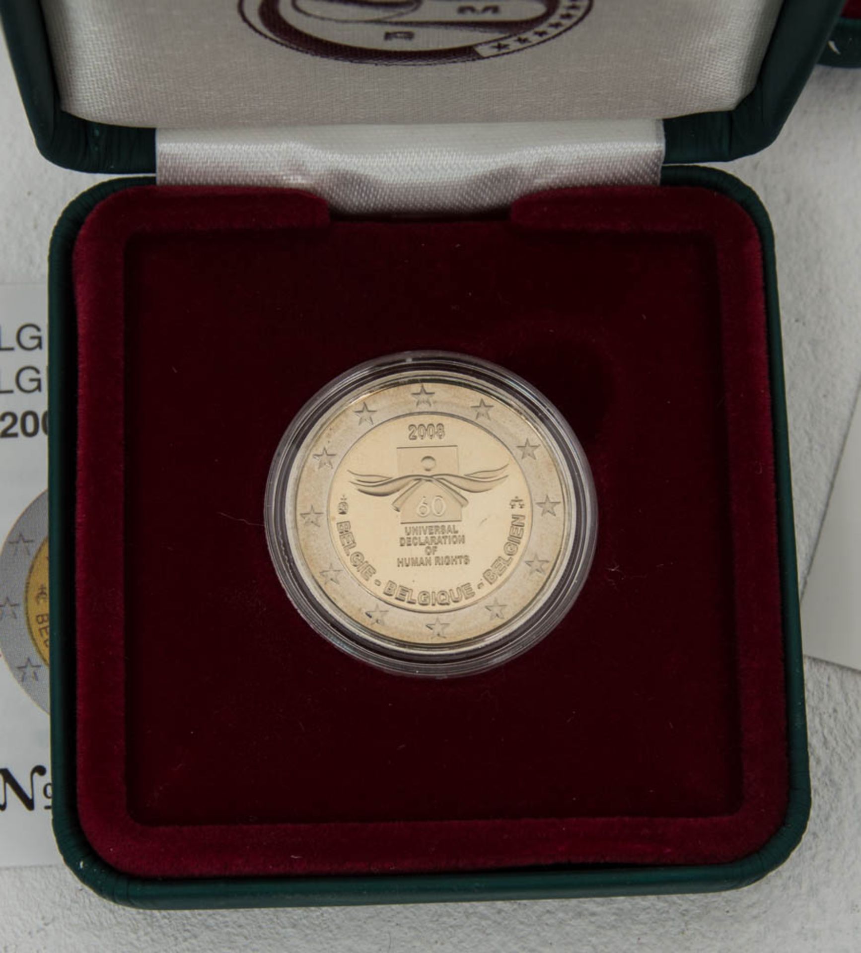 Sammlung Belgien 2 € Münzen.15 Stück, durchweg Sammlerqualität mit OVPs.Belgie - Bild 3 aus 6