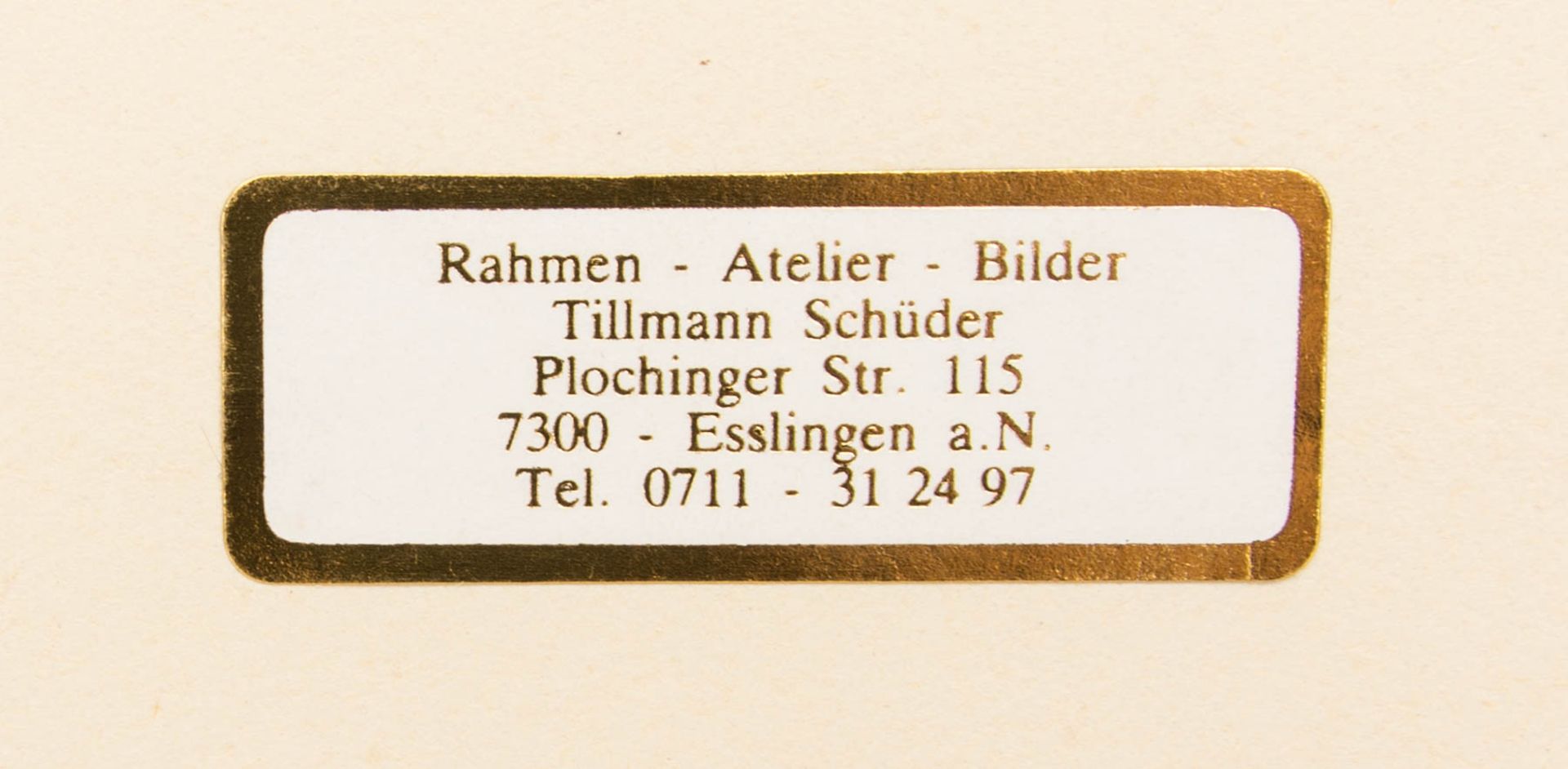 Meisterbrief zum Zimmerer mit Tonreliefs des Meisters und seiner Frau, Stuttgart 1912. - Bild 6 aus 10
