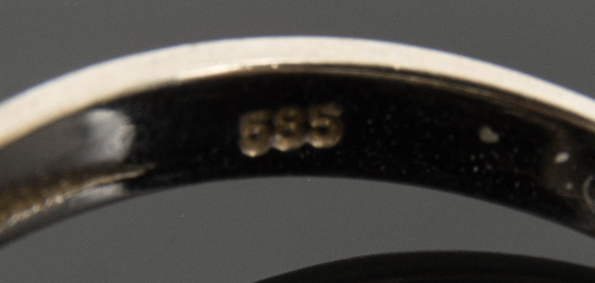 Acht Damenringe mit Perlen und Steinen, 585er Weissgold und Silber.Weissgoldring mit g - Image 5 of 7