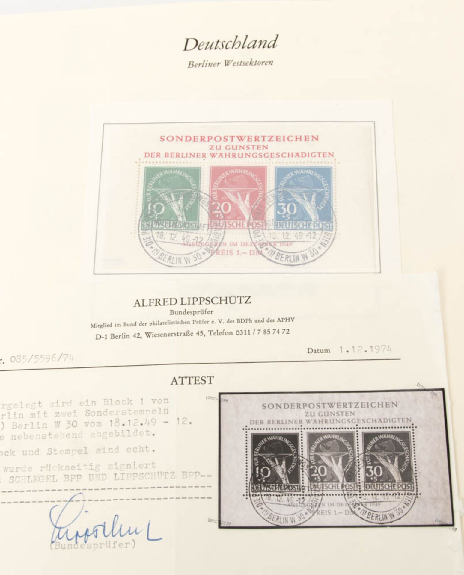 Sammlung Berlin 1949-90 mit Topwerten.2 Falzlos-Alben.zu ca. 80% gefüllt.u.a. - Bild 5 aus 5