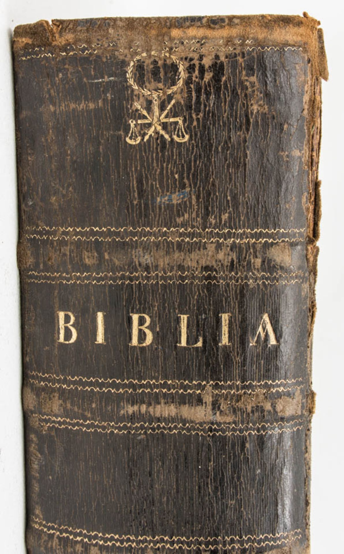 Luther Bibel, in geprägtem Ledereinband von 1756.Allgemein guter Zustand.28 x - Bild 8 aus 9