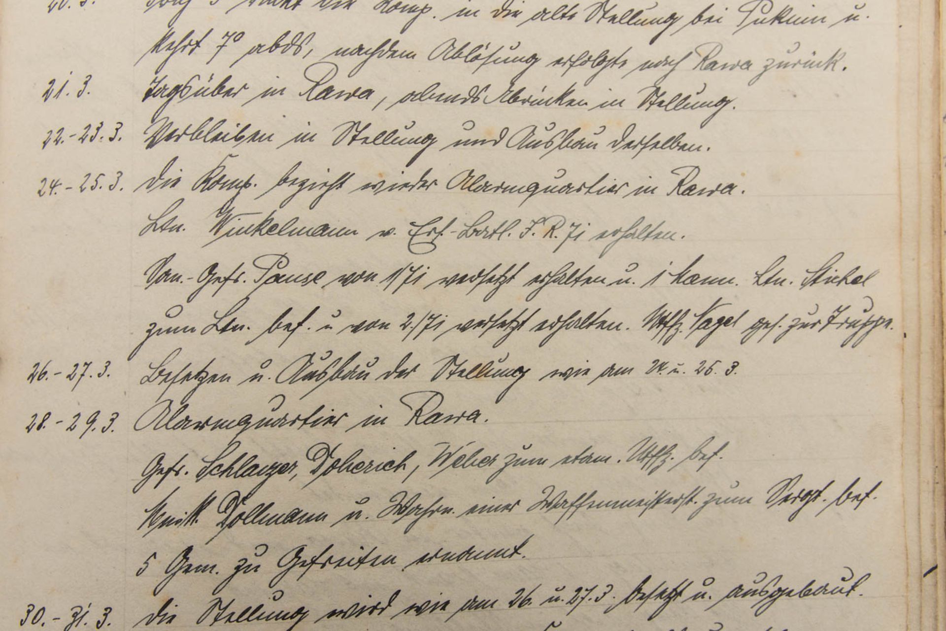 Kriegstagebuch des 3. Thürinigschen Infantierie Regiments mit passender Beglaubigungs Urkunde u - Bild 3 aus 8