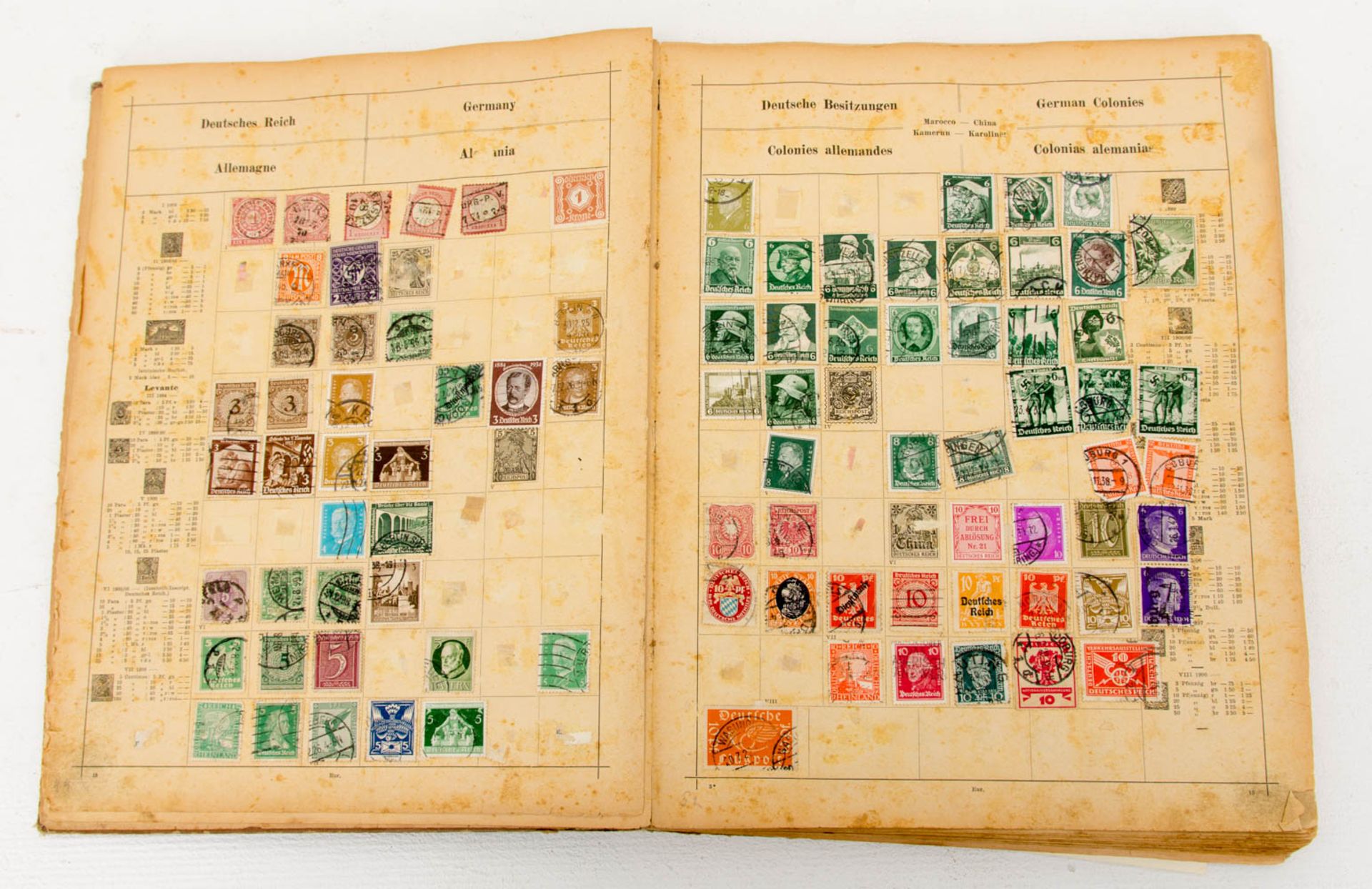 Schaubeck Album 1909.Historische Briefmarkensammlung.Schweres Schaubeckalbum (Einb - Bild 2 aus 5