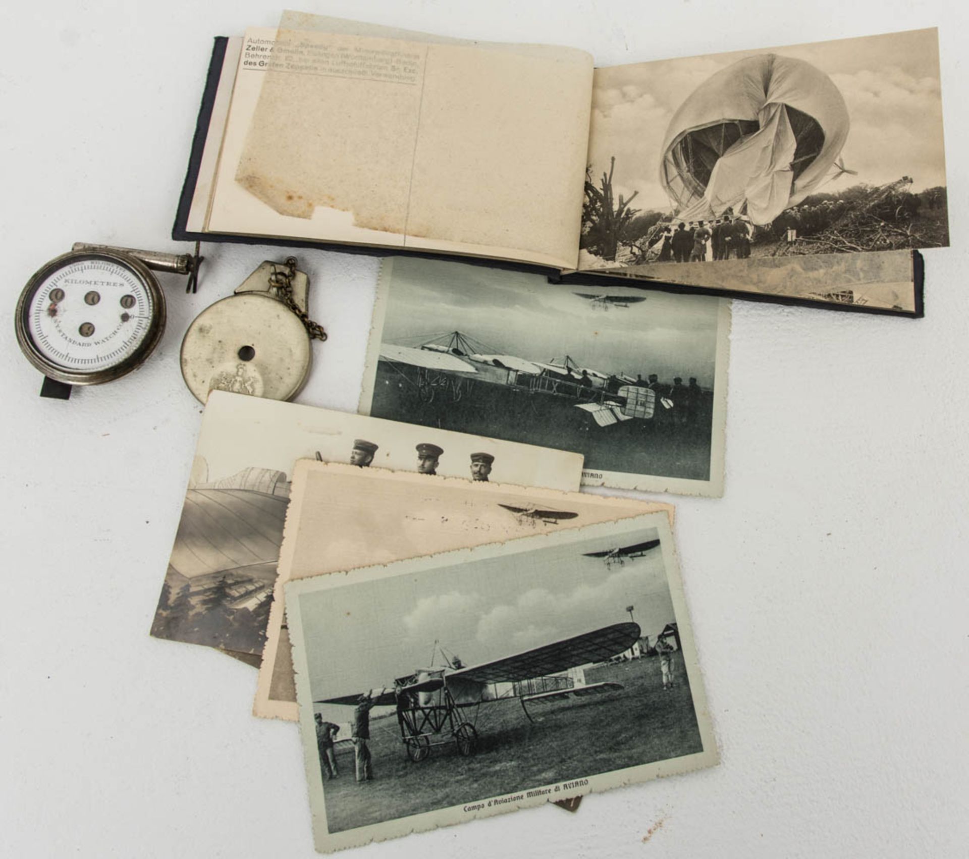 Fliegernachlass WK. 1.seltene Front- u. Luftaufnahmen teilweise Wrackaufnahmen (über - Bild 5 aus 6