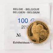 Belgien: 100 € 2002 polierte Platte.