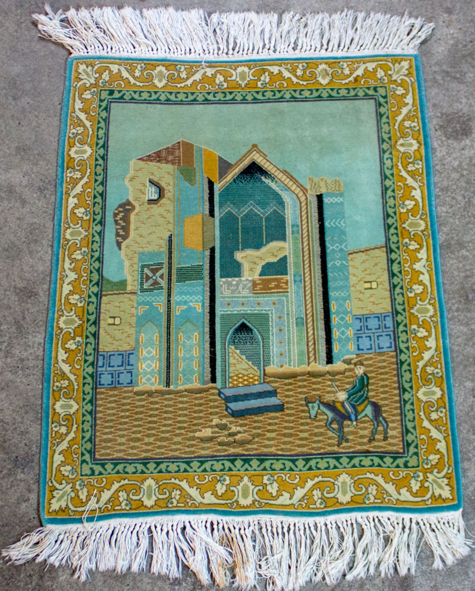 Teppich mit Moschee-Darstellung. - Image 3 of 5