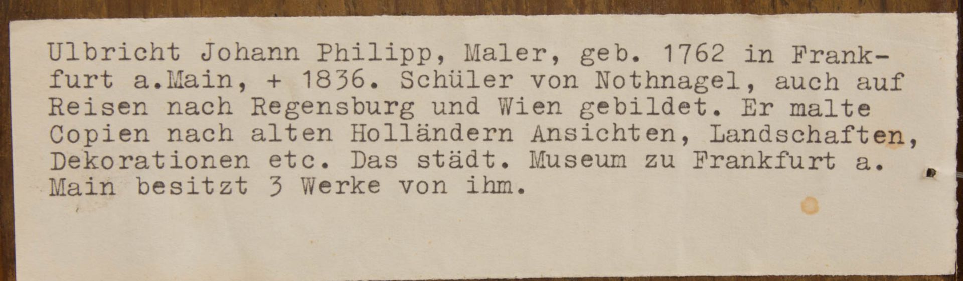 Johann Phillipp Ulbricht, Paar humorvolle Szenen, Öl auf Holz, Mitte 18. Jh. - Image 7 of 12