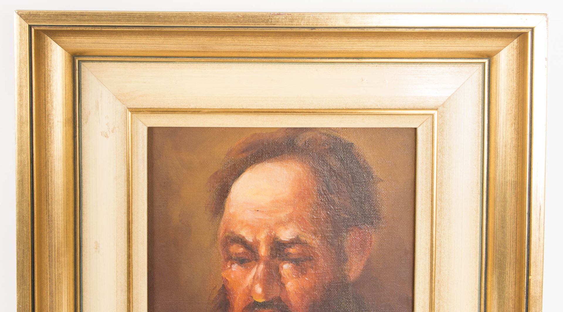 Monogrammiert C.R., Portrait eines bärtigen Mannes, Öl auf Platte, 19. Jh. - Bild 2 aus 9