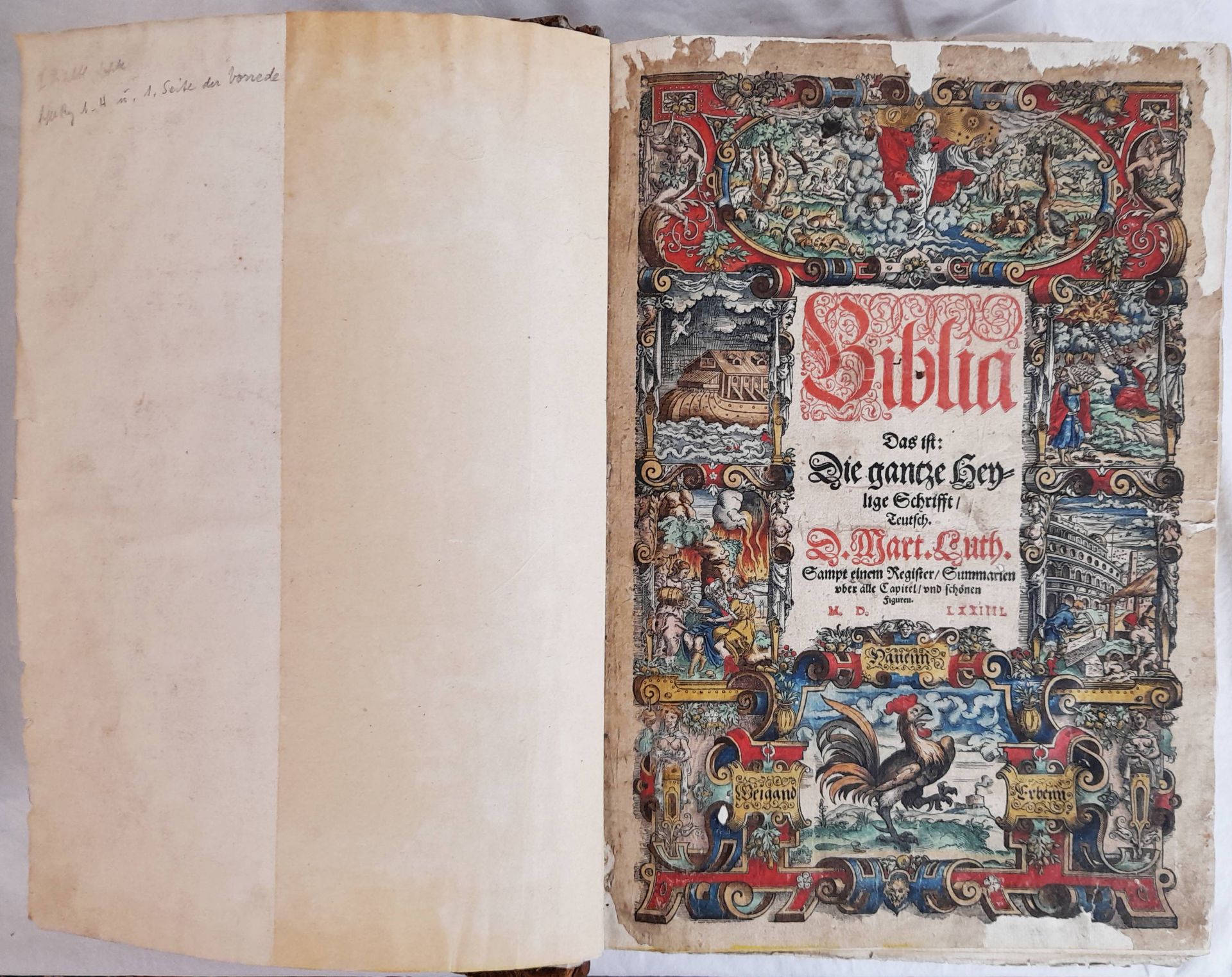 Weigand Bibel, Kolorierte Holzschnitte von Jost Amman, 16. Jh. - Bild 10 aus 20