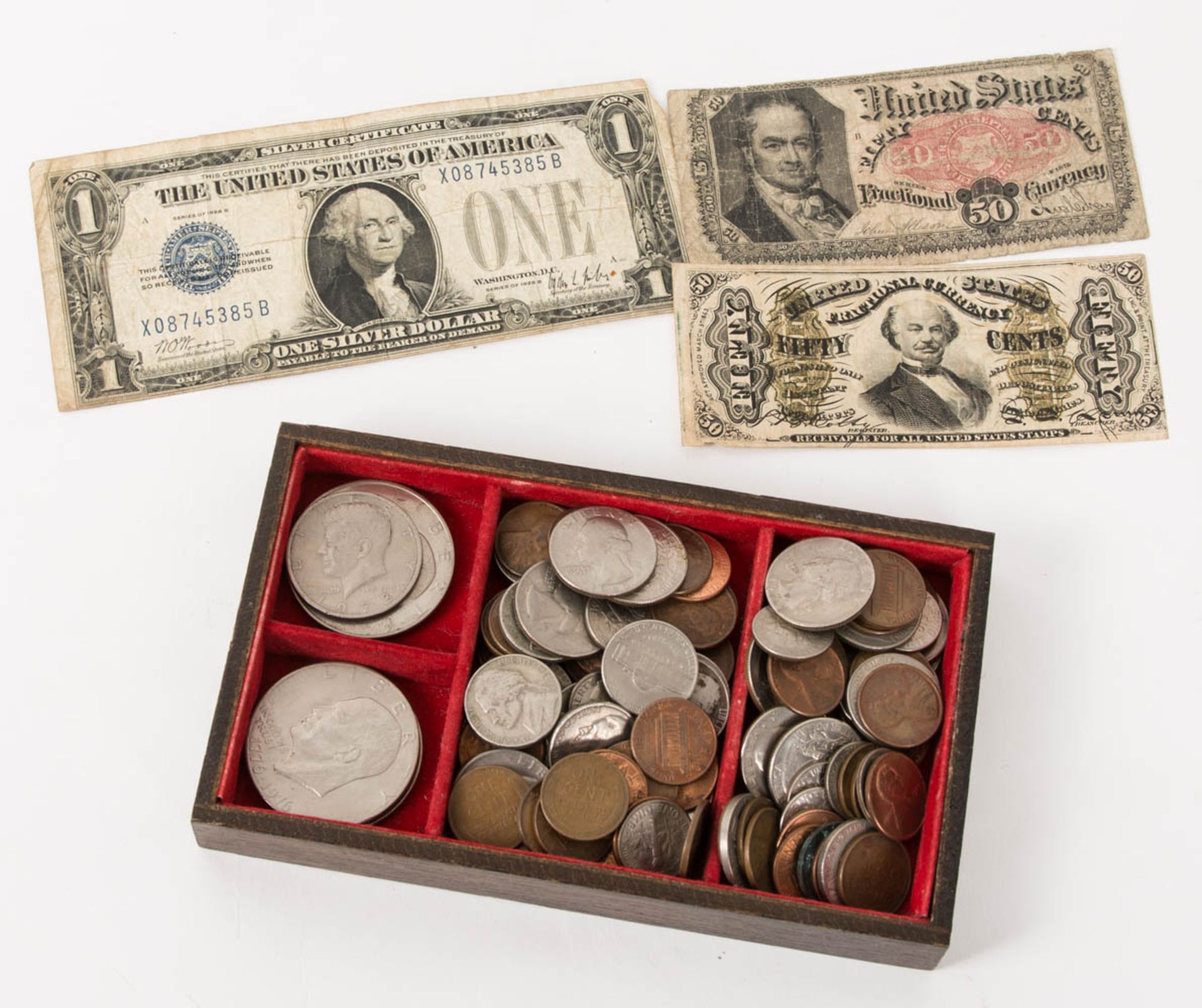 USA: Münzen, Banknoten.