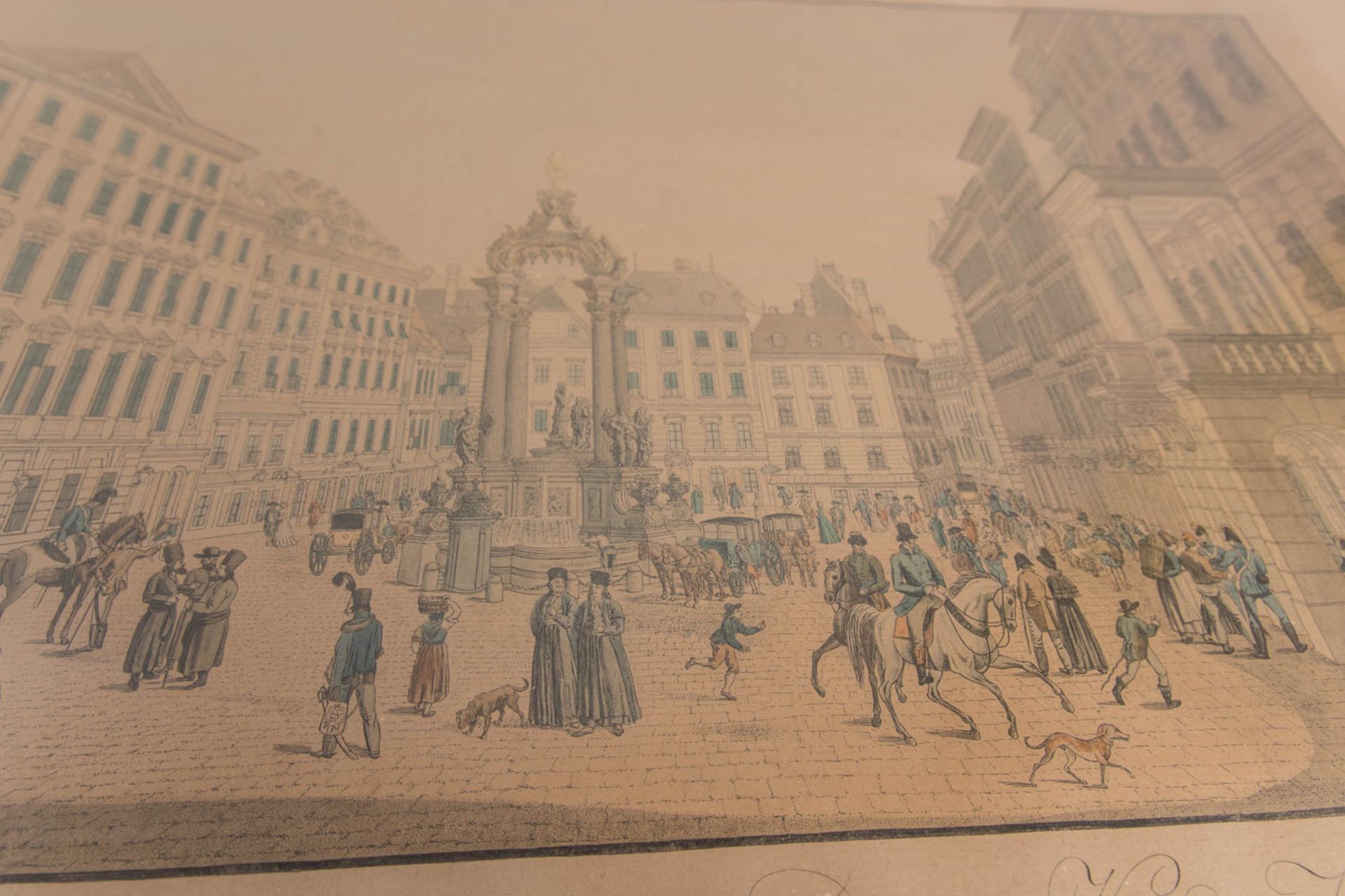 Konvolut von Stadtansichten der Stadt Wien, Kolorierte Drucke auf Papier. - Bild 16 aus 20