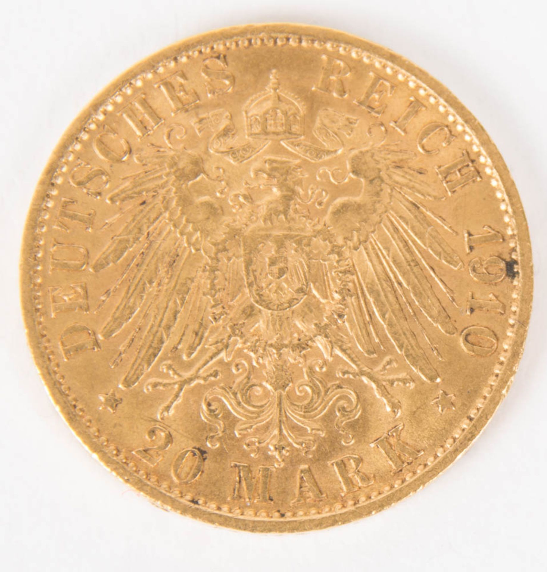 Kaiserreich: Preußen 20 Mark 1910 A. - Bild 2 aus 2