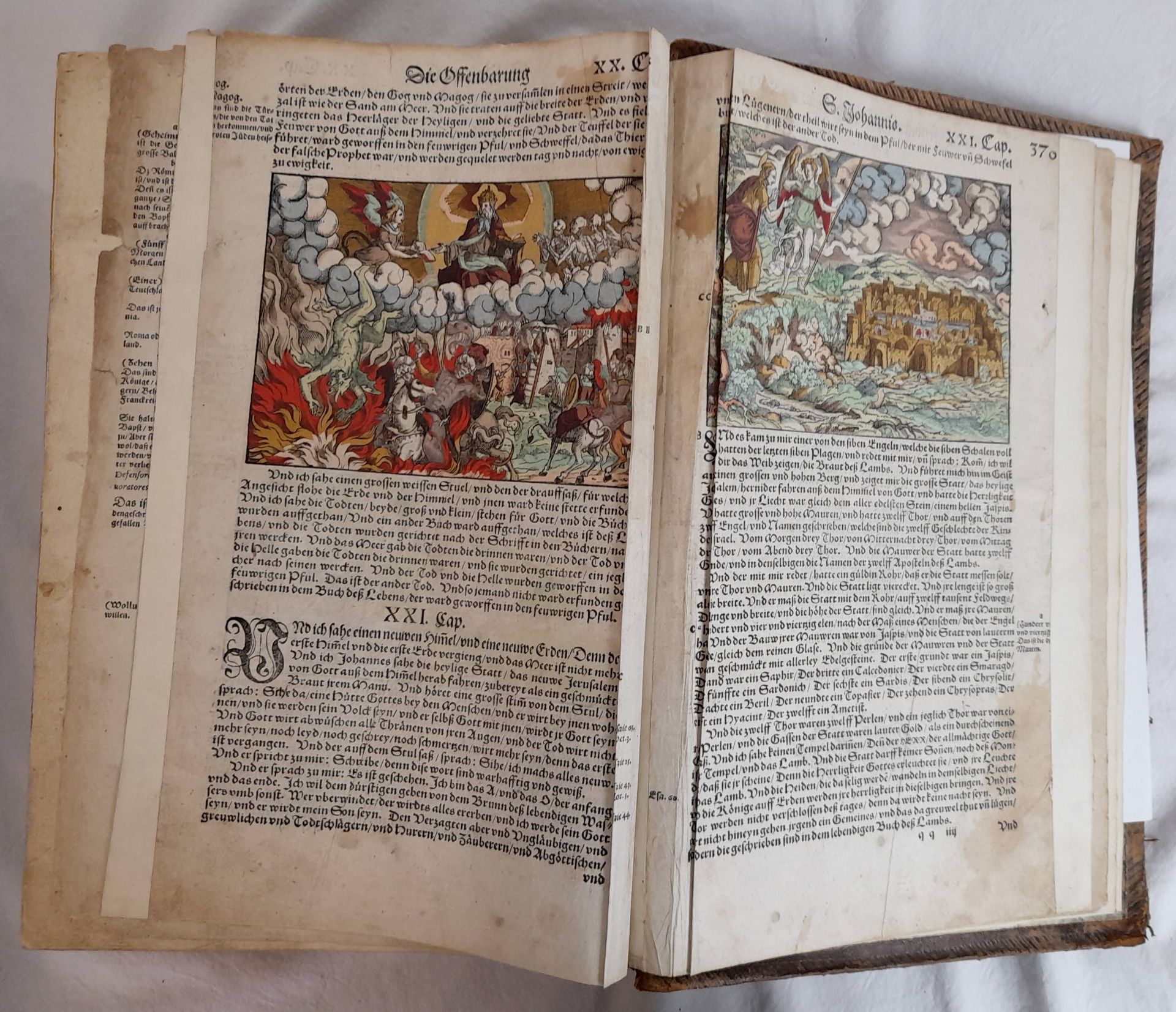 Weigand Bibel, Kolorierte Holzschnitte von Jost Amman, 16. Jh. - Image 16 of 20