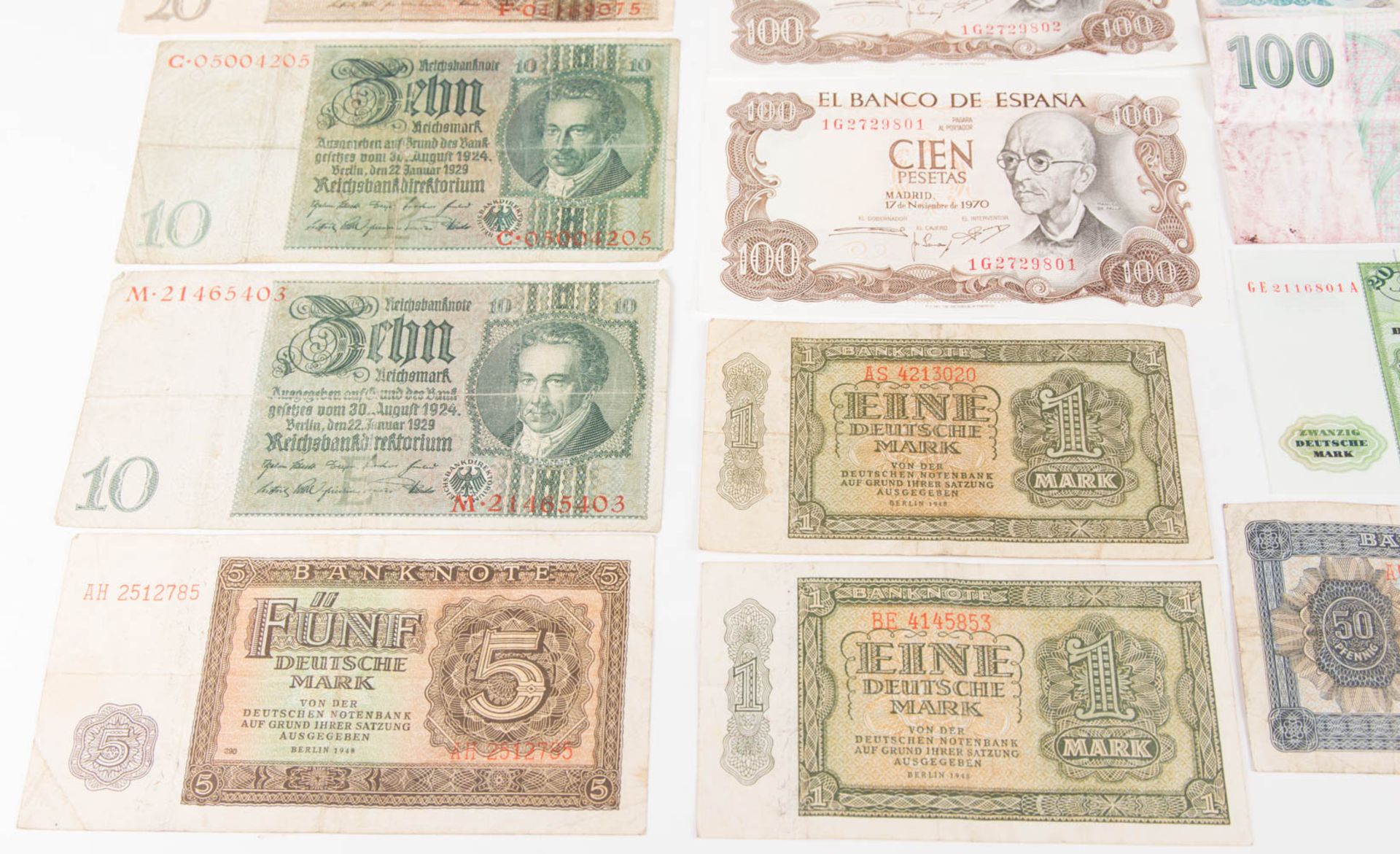 Konvolut von historischen Banknoten, mit besseren Stücken, 20. Jh. - Bild 5 aus 13