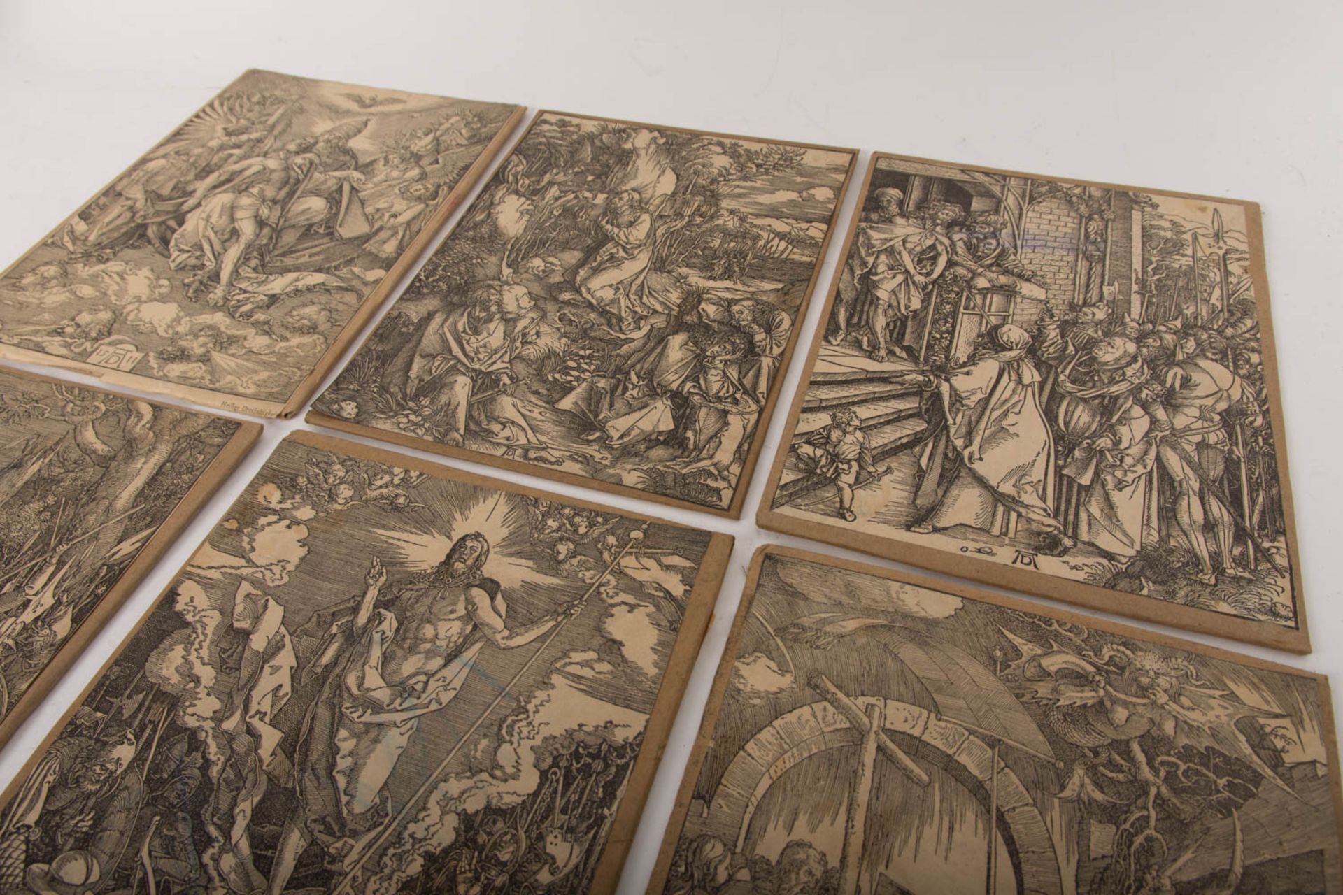 Konvolut von dreizehn Faksimile-Druckplatten zu "Die große Passion" von Albrecht Dürer, wohl Zinkätz - Bild 9 aus 33