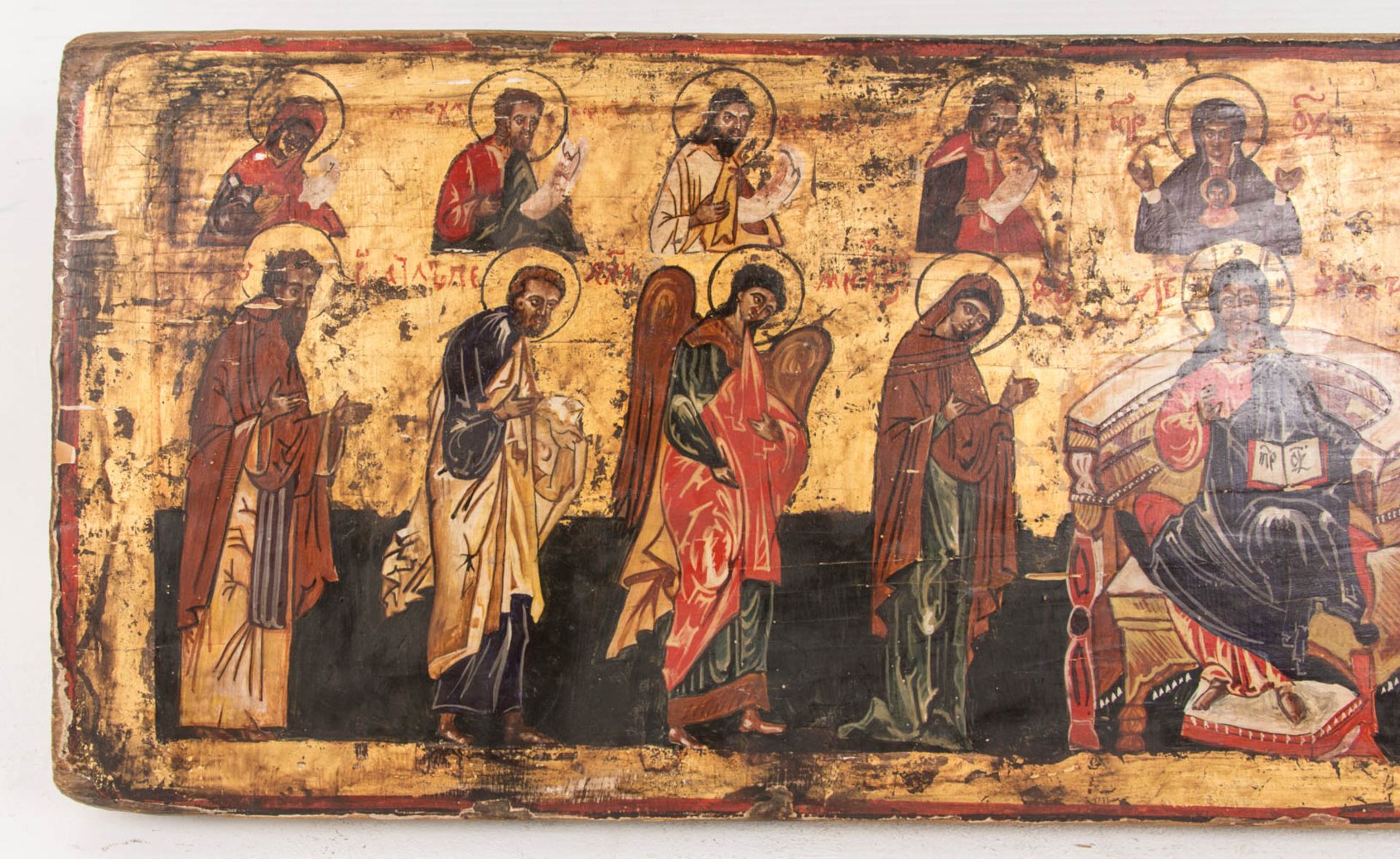 Ikone, Christus als Pantokrator, Tempera auf Holz, Russland, 19. Jh. - Image 4 of 5