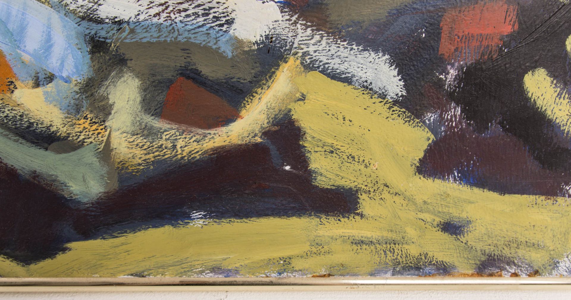 Renate Schreyer, Expressionistische Herbstlandschaft, Acryl auf Leinwand, 20. Jh. - Image 5 of 7