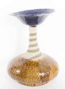 Wim Mühlendyck, Vase aus salzglasiertem Steinzeug, Deutschland 20. Jh.