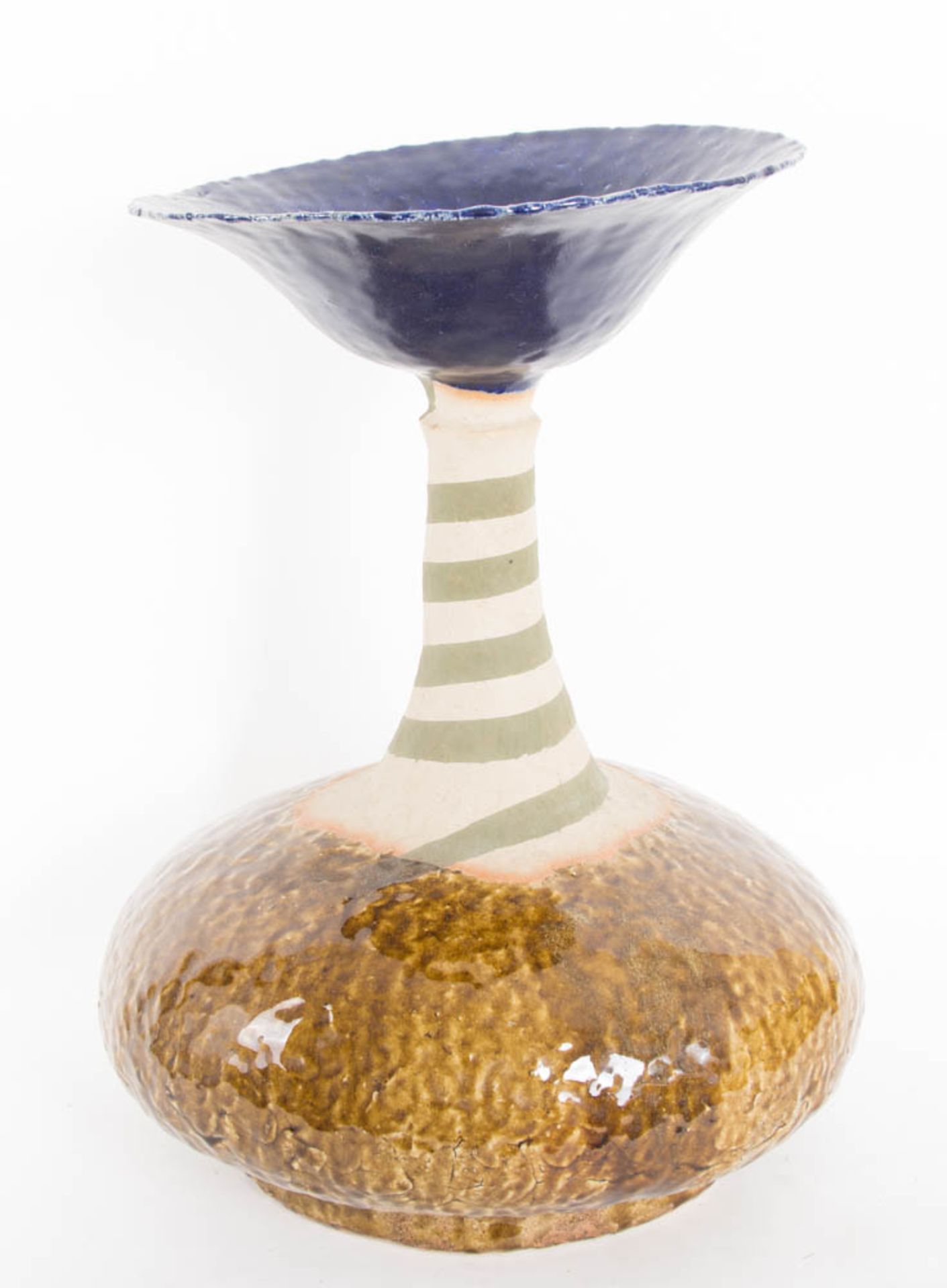 Wim Mühlendyck, Vase aus salzglasiertem Steinzeug, Deutschland 20. Jh.