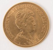 Niederlande: 10 Gulden 1912.