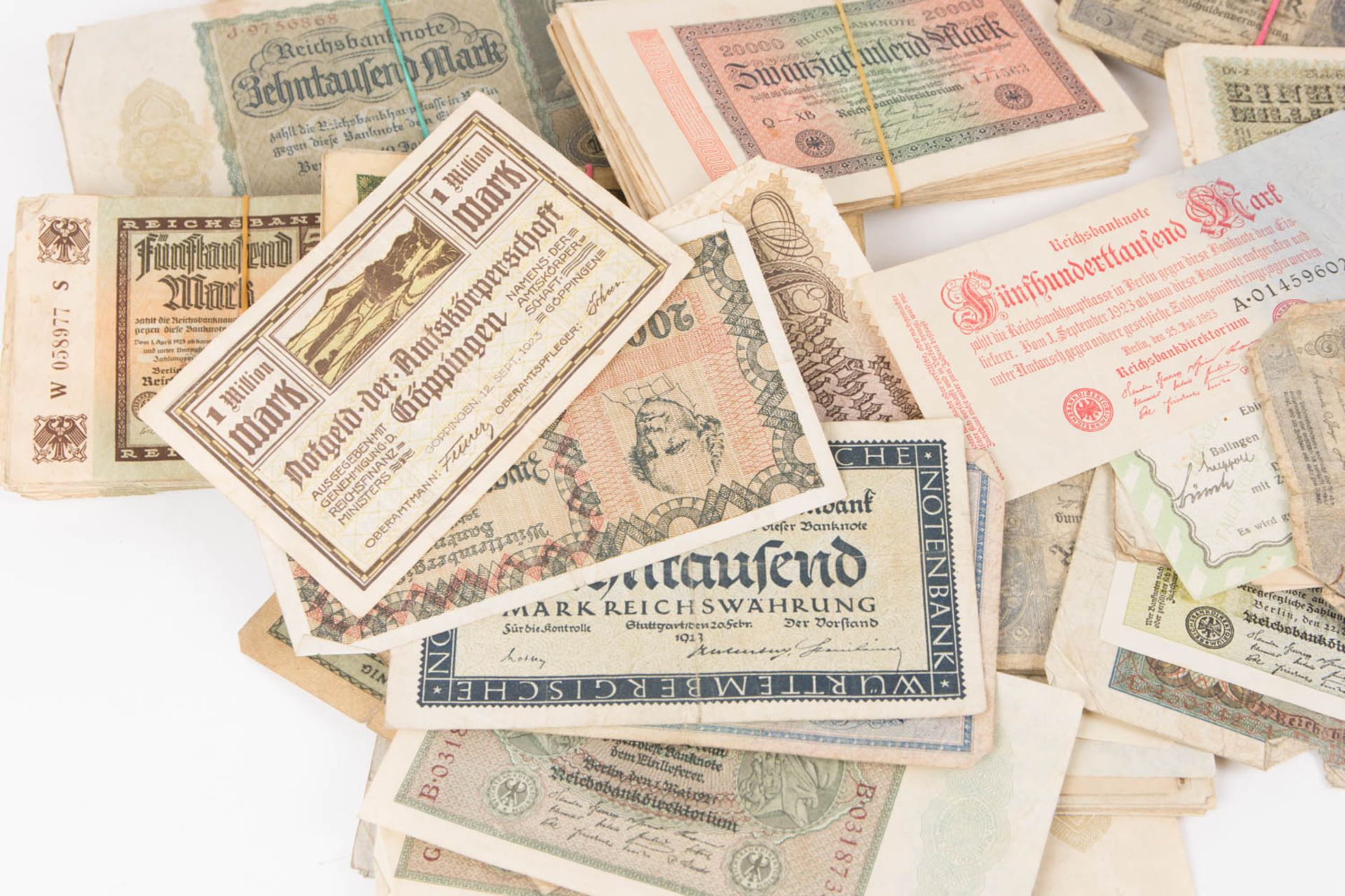 Deutsches Reich: Banknoten, überwiegend Inflation. - Bild 3 aus 3