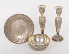 Konvolut von persischen Silbersachen.