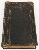 Luther Bibel, in geprägtem Ledereinband von 1756.