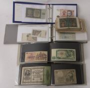 Banknotensammlung International und Deutsches Reich.