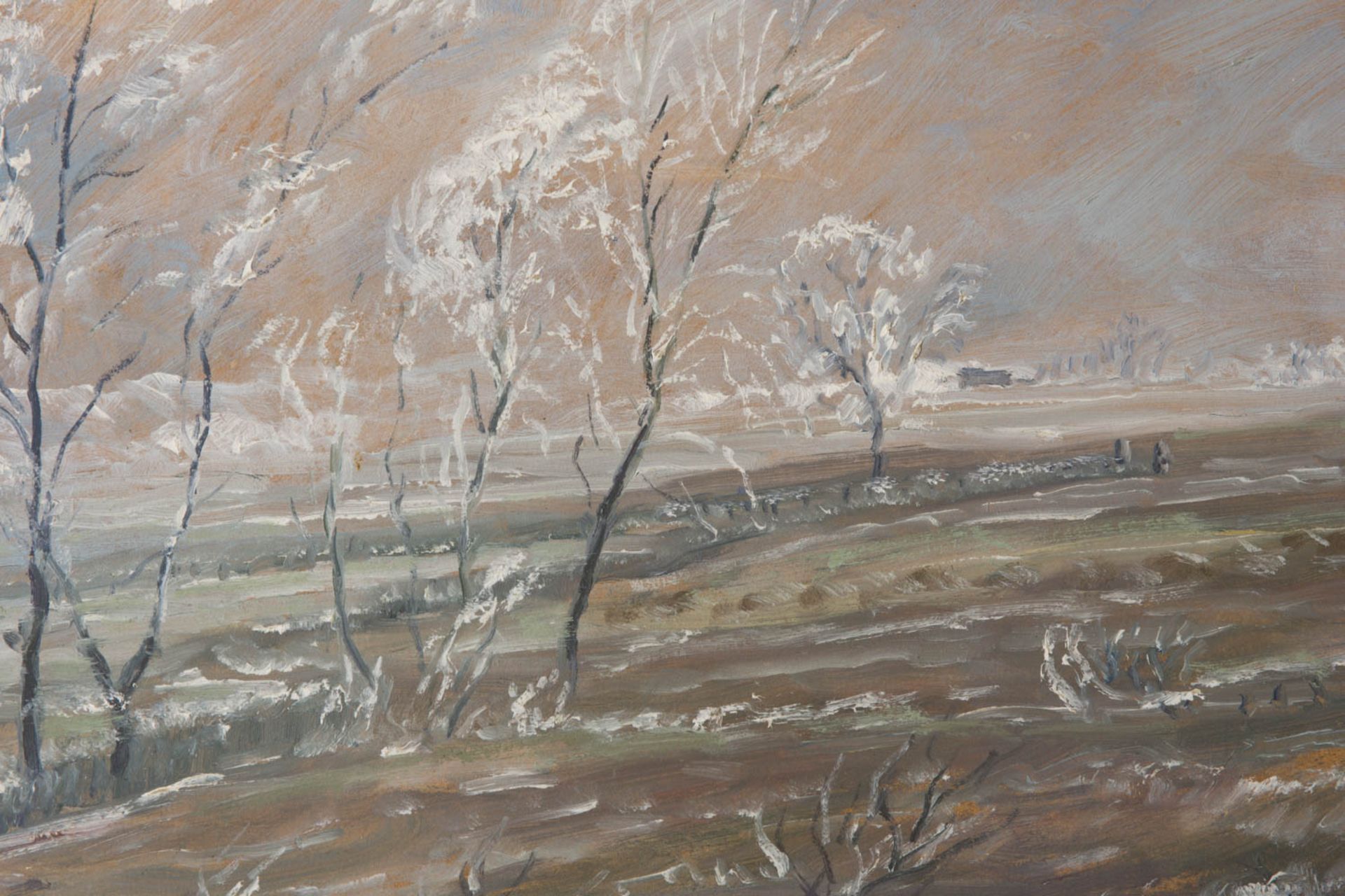 Wohl Walter Bertelsmann, Winterlandschaft, Acryl auf Platte, 20. Jh. - Image 2 of 3