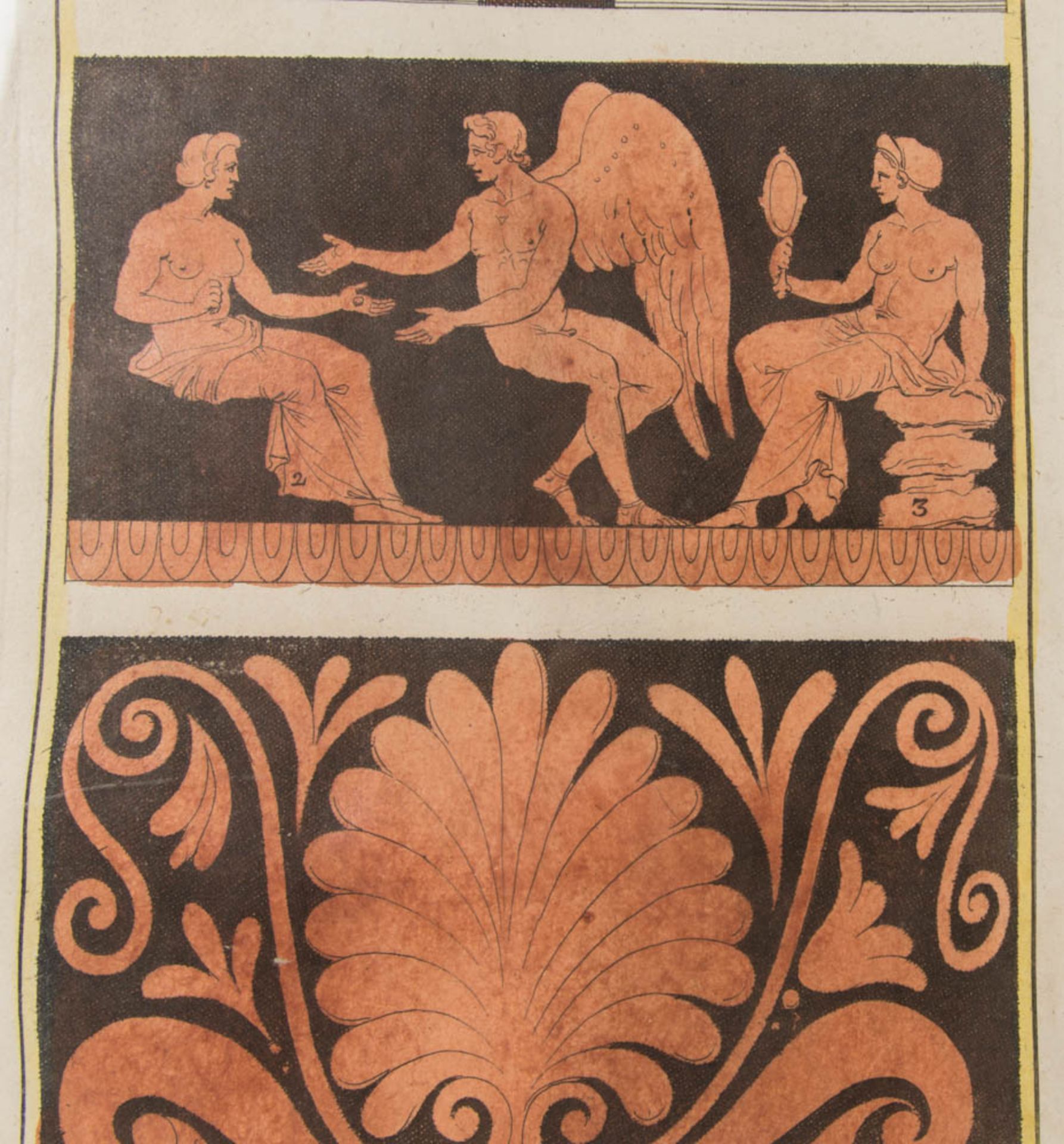 Zwei Stiche mit attischer Vasenmalerei des rotfigurigen Stils, 20. Jh. - Bild 5 aus 6