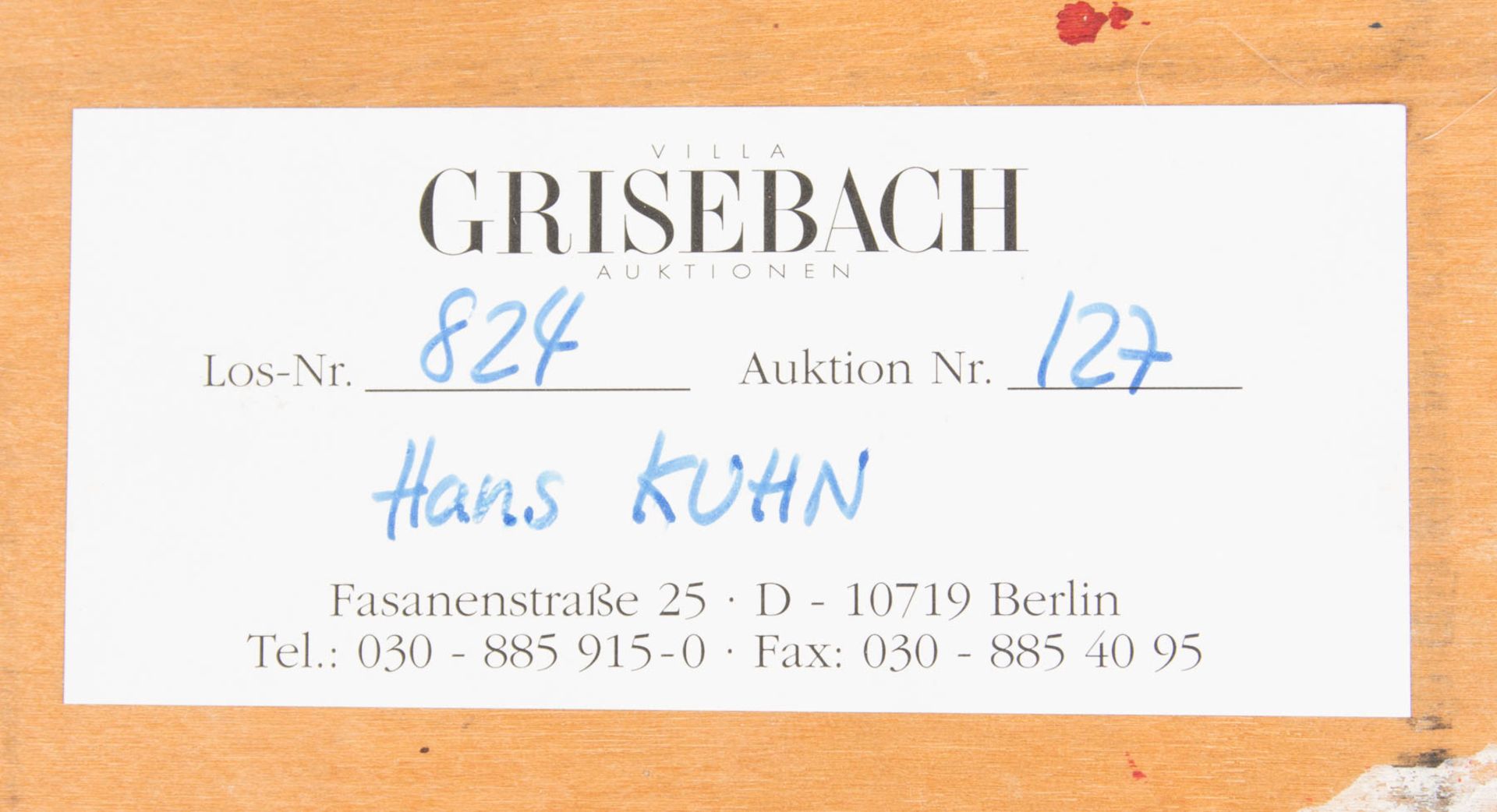 Hans Kuhn, Frauenportrait, Öl auf Platte, 20. Jh.  - Bild 6 aus 6