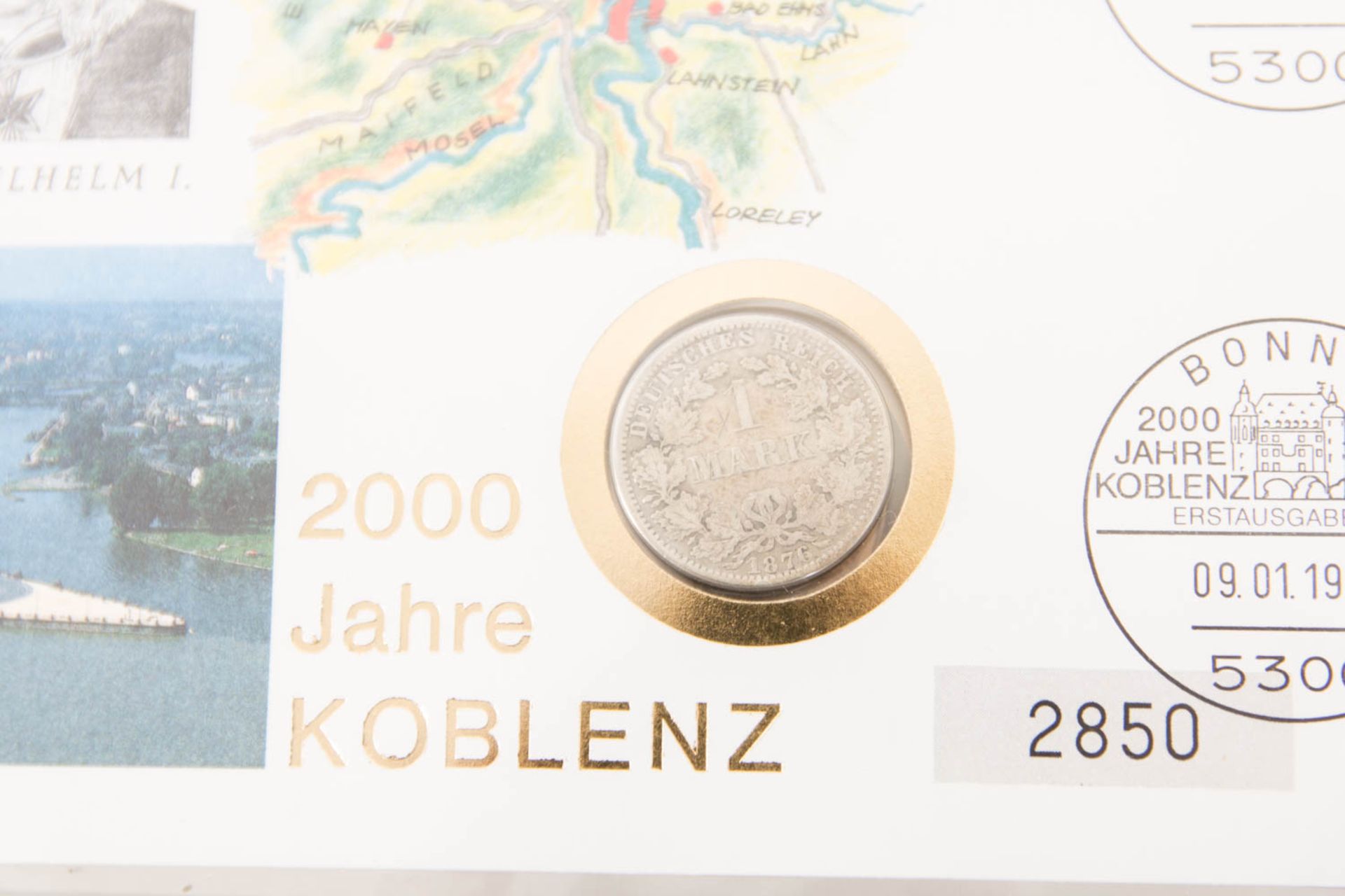 Drei Münzalben, Numisbriefe, mit Silber. - Bild 5 aus 9