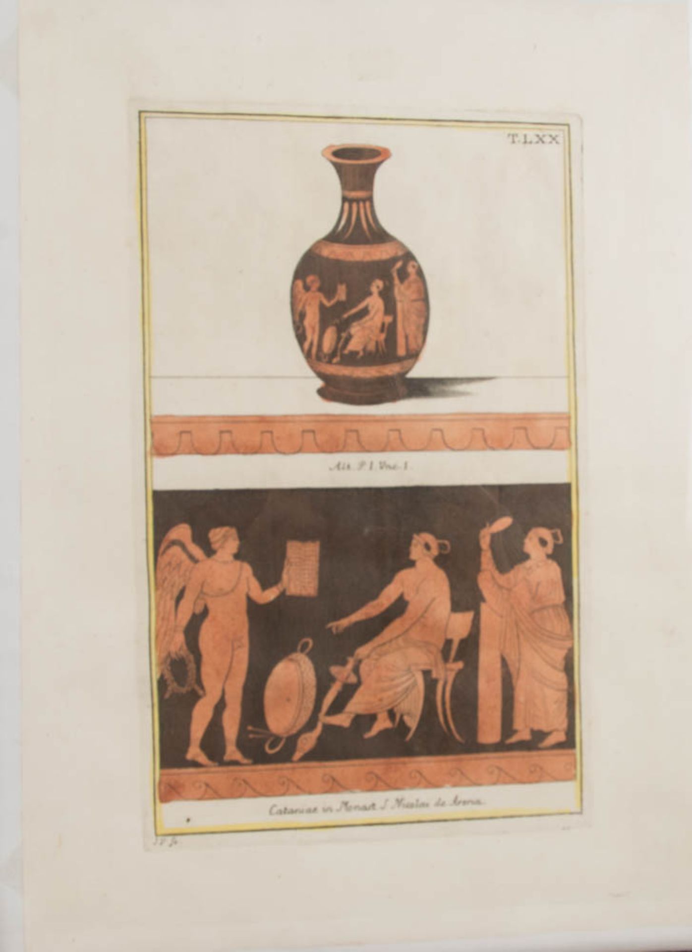 Zwei Stiche mit attischer Vasenmalerei des rotfigurigen Stils, 20. Jh. - Bild 3 aus 6