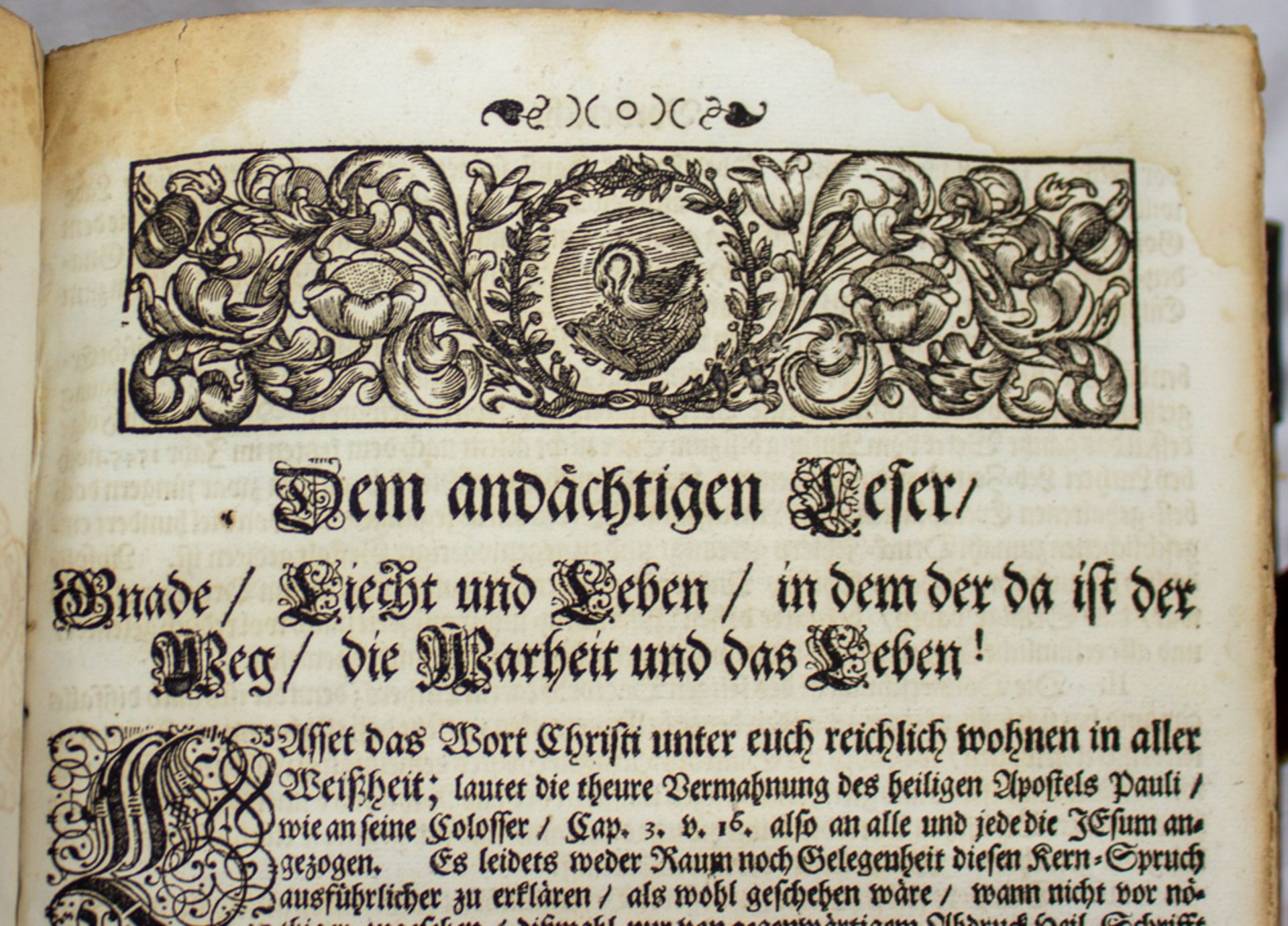 Merian Bibel, mit zahlreichen Kupferstichen Matthäus Merians, 1704. - Image 7 of 9