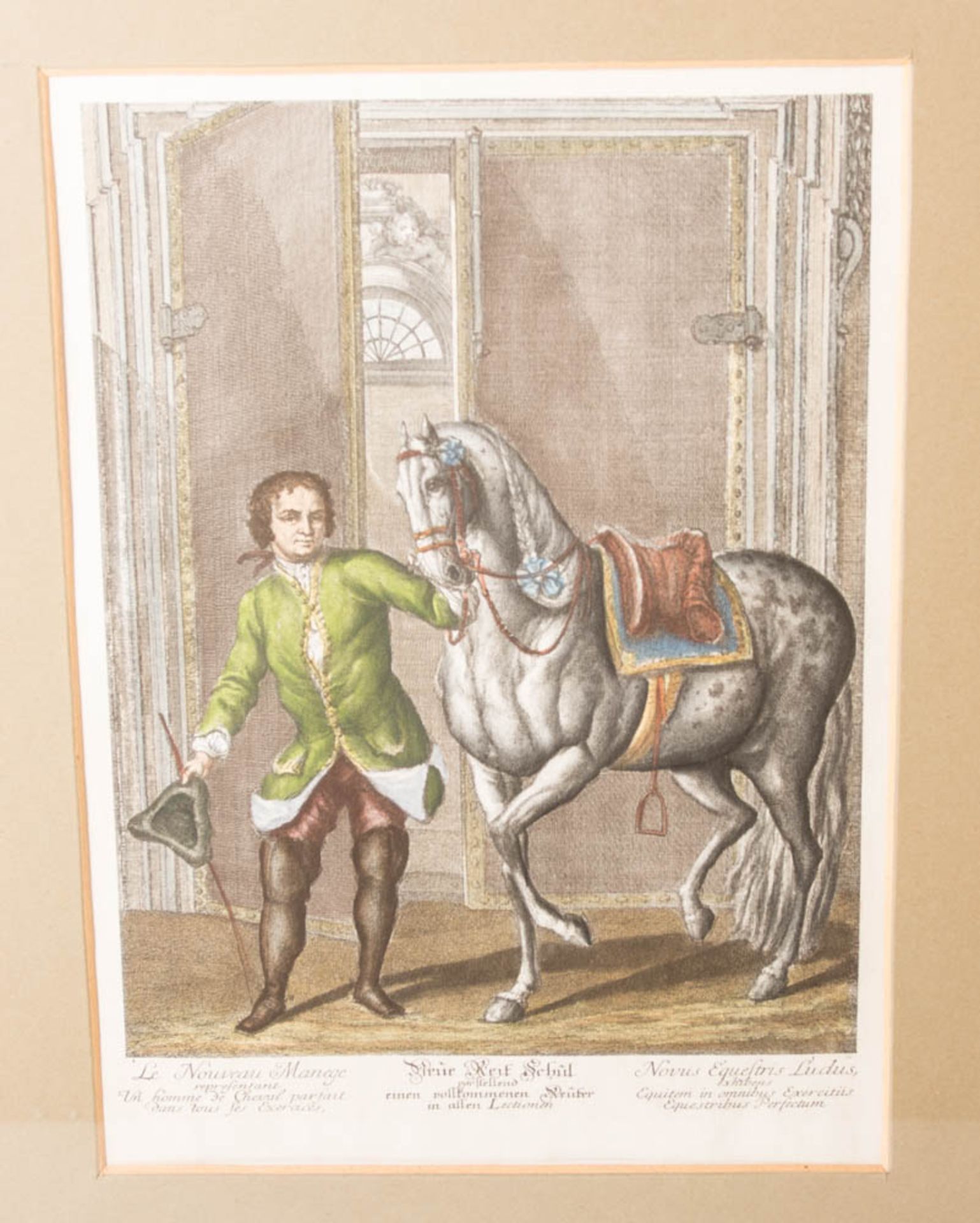 Johann Elias Ridinger, Neun Reiterdarstellungen aus der Folge "Neue Reitschule" von 1734. - Bild 10 aus 21