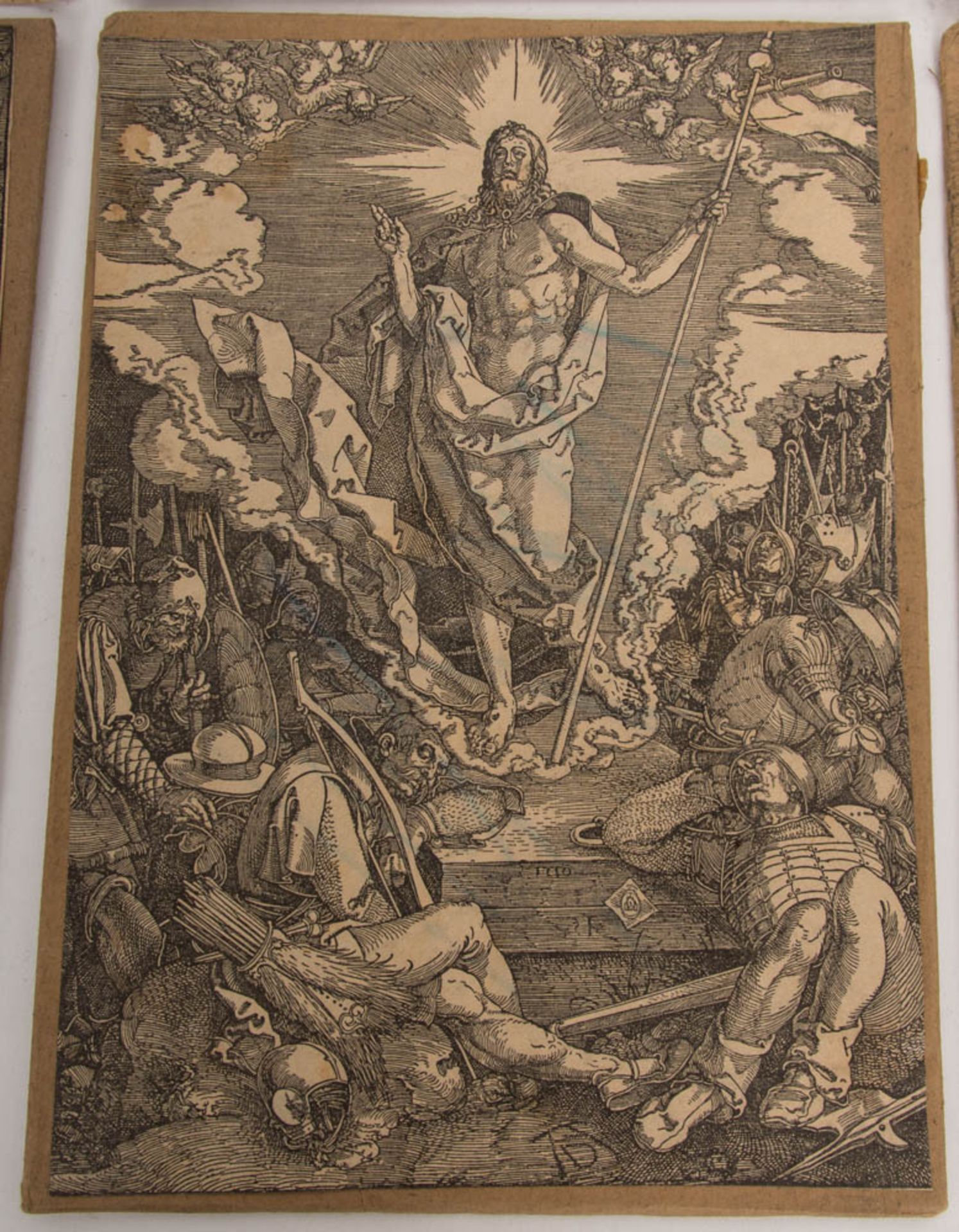Konvolut von dreizehn Faksimile-Druckplatten zu "Die große Passion" von Albrecht Dürer, wohl Zinkätz - Image 5 of 33