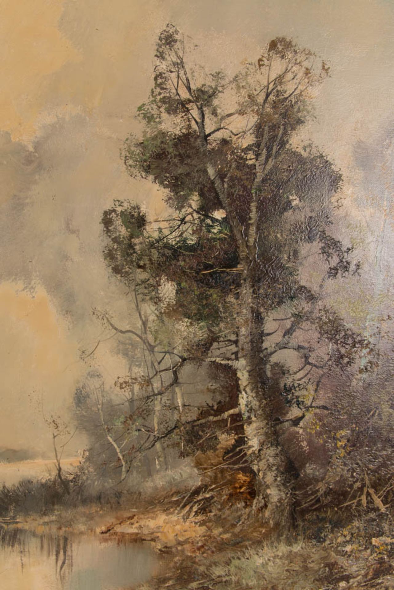 Ingrid Henze, Herbstlandschaft, Öl auf Leinwand, 20. Jh. - Image 2 of 4