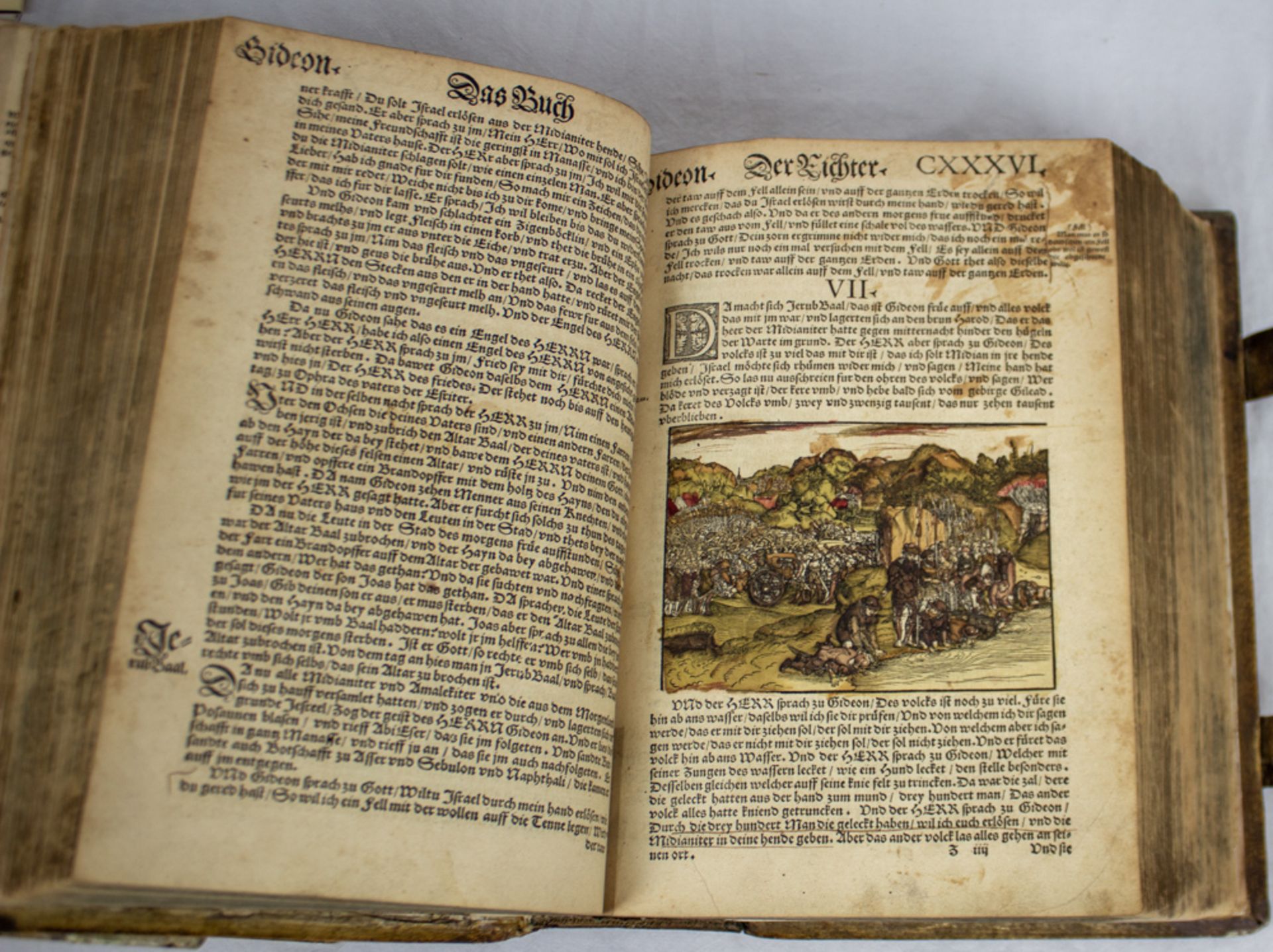 Wartburg Bibel, mit zahlreichen kolorierten Holzschnitten, 1541. - Image 8 of 18