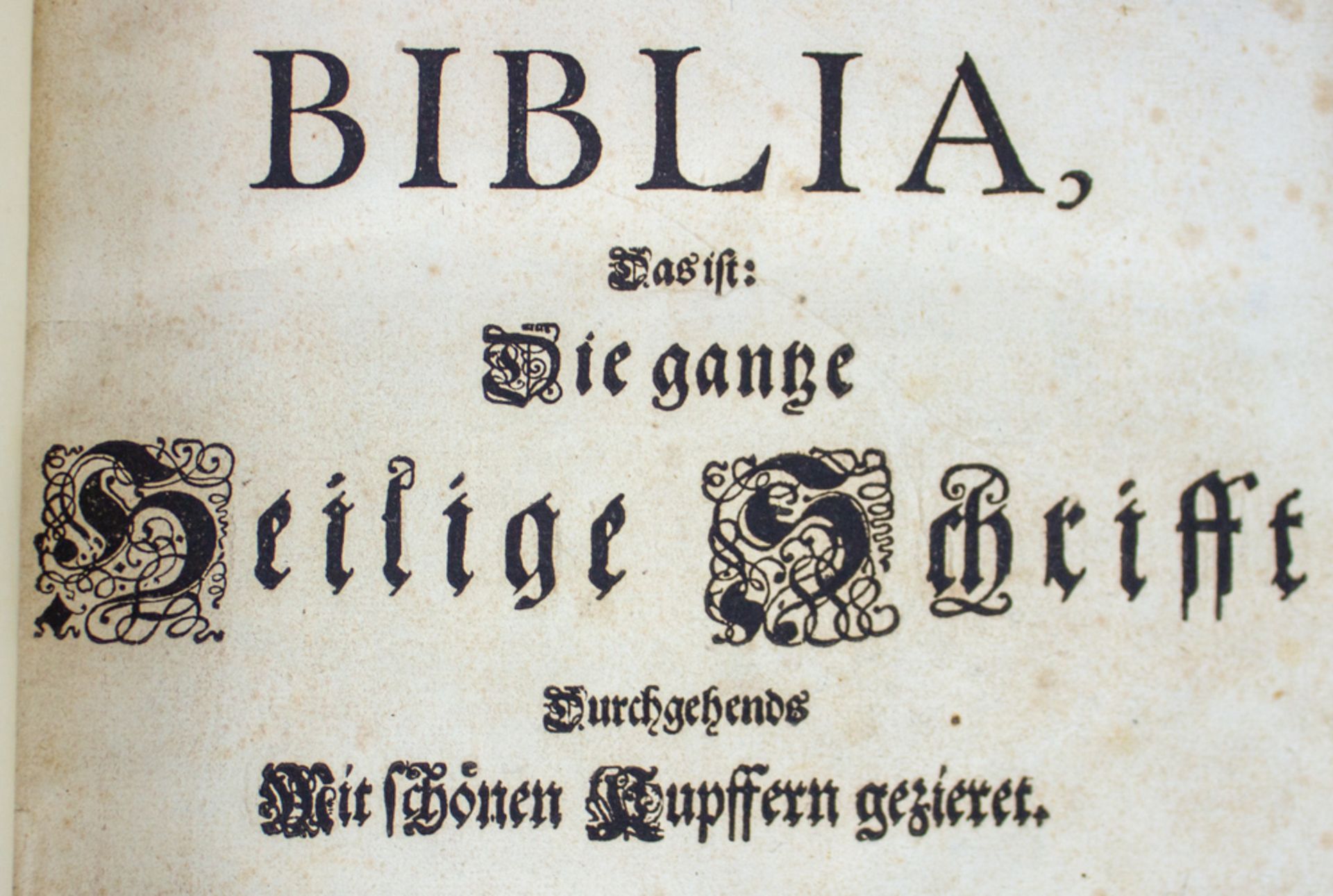 Merian Bibel, mit zahlreichen Kupferstichen Matthäus Merians, 1704. - Bild 5 aus 9
